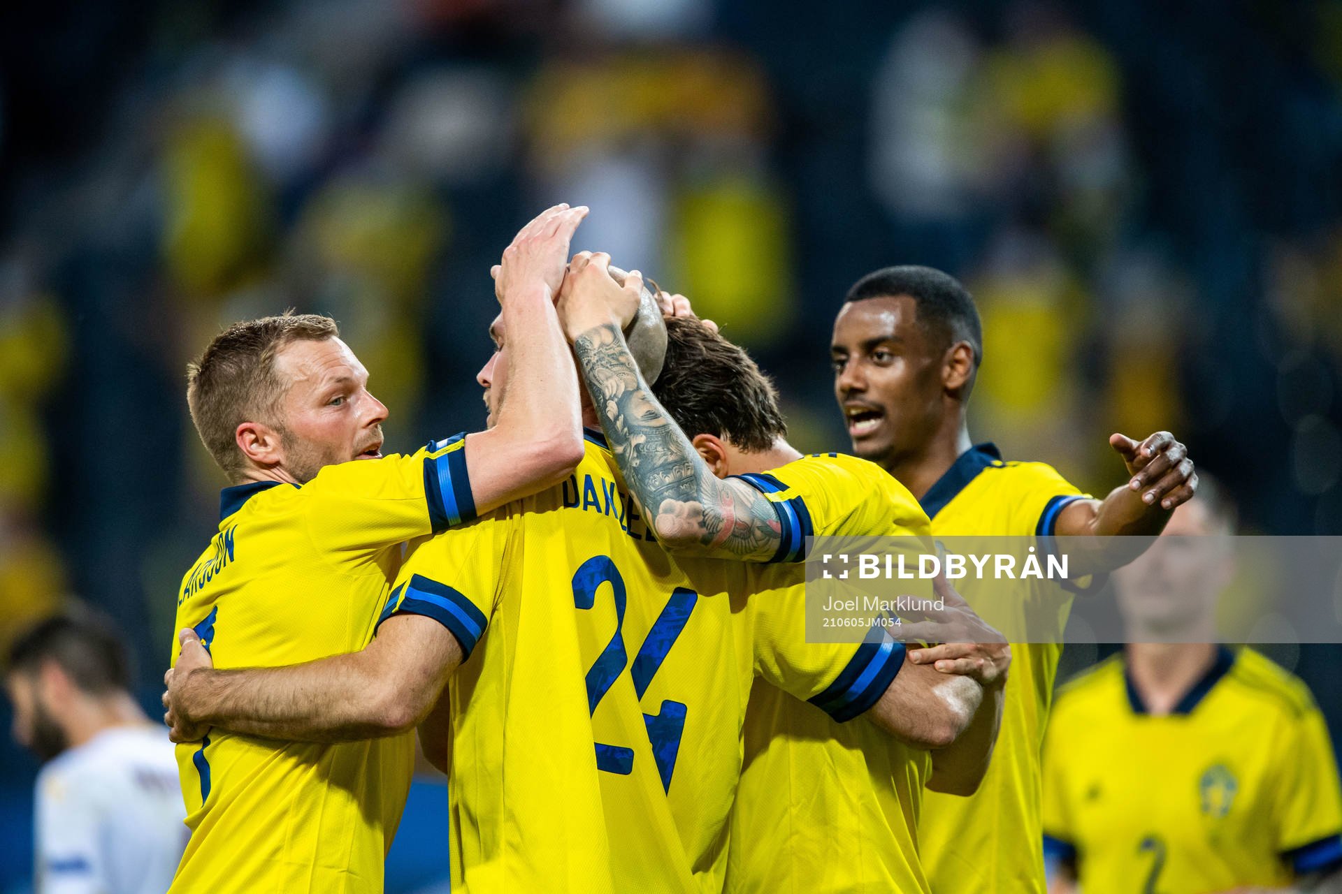 Marcus Danielson of Sweden celebrates 2-0
