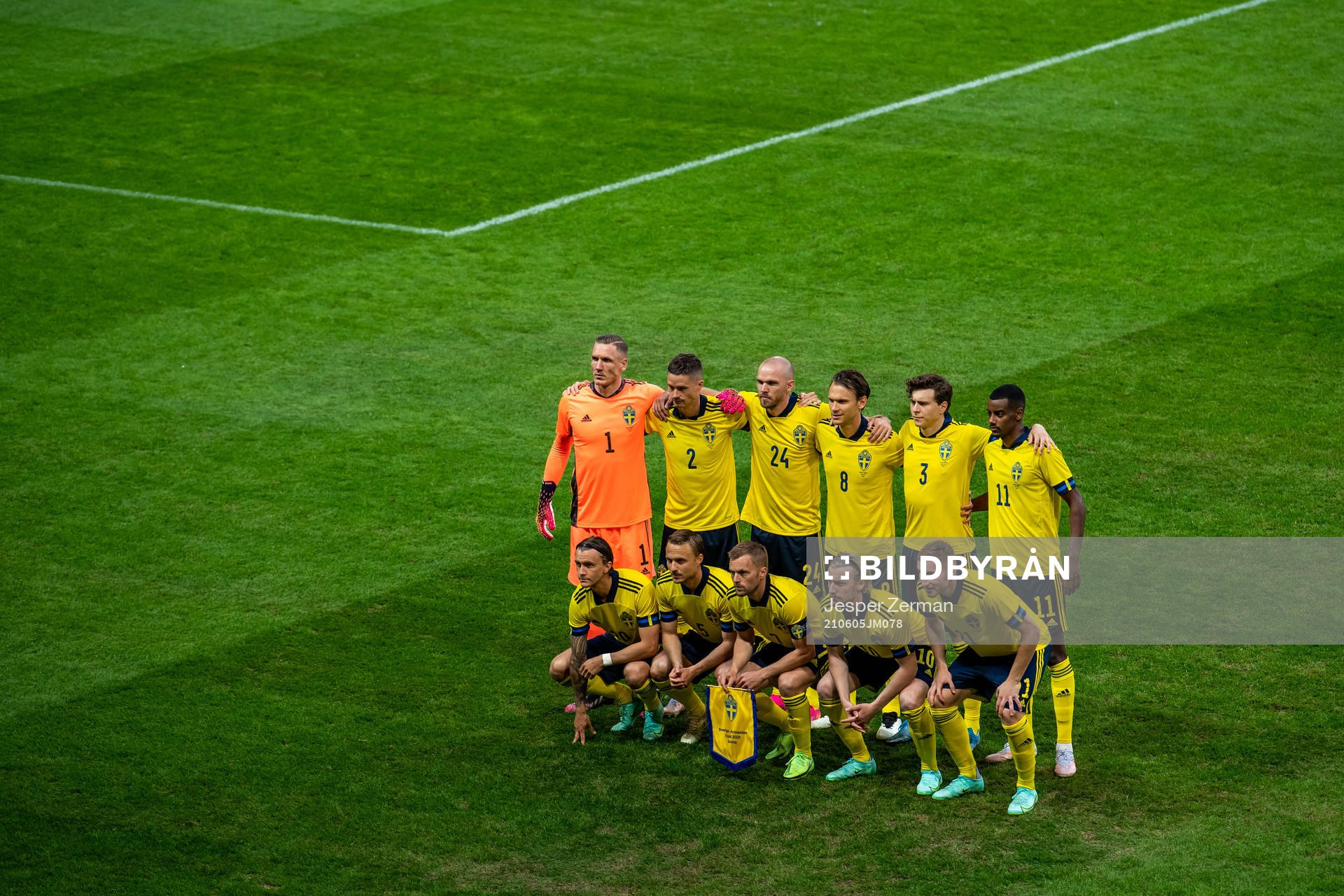 Goalkeeper Robin Olsen, Mikael Lustig, Marcus Danielson,