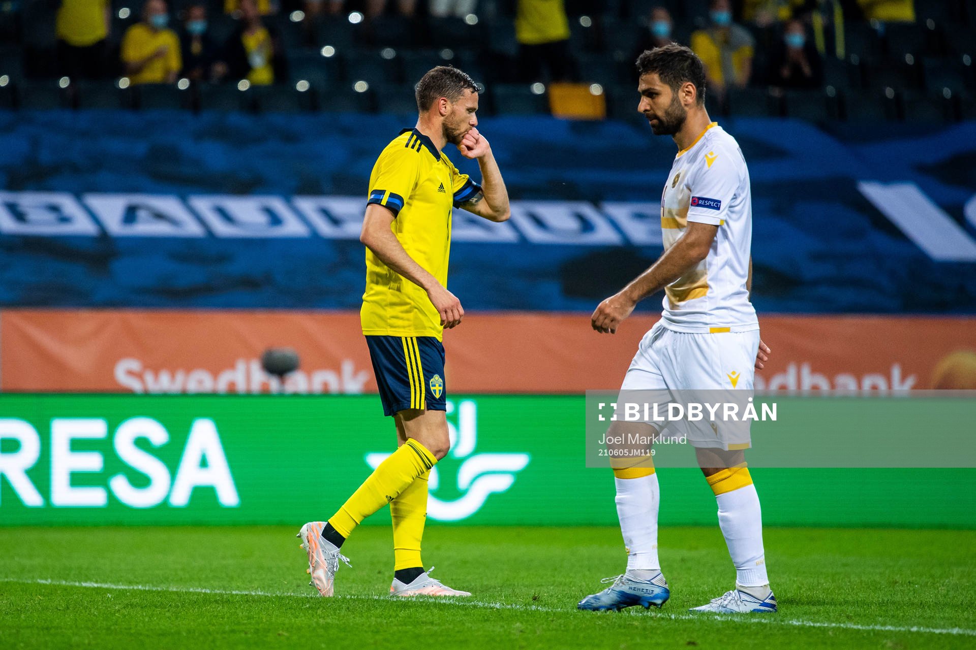 Marcus Berg of Sweden celebrates 3-1