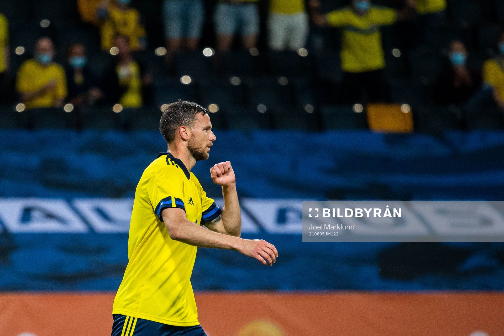 Marcus Berg of Sweden celebrates 3-1