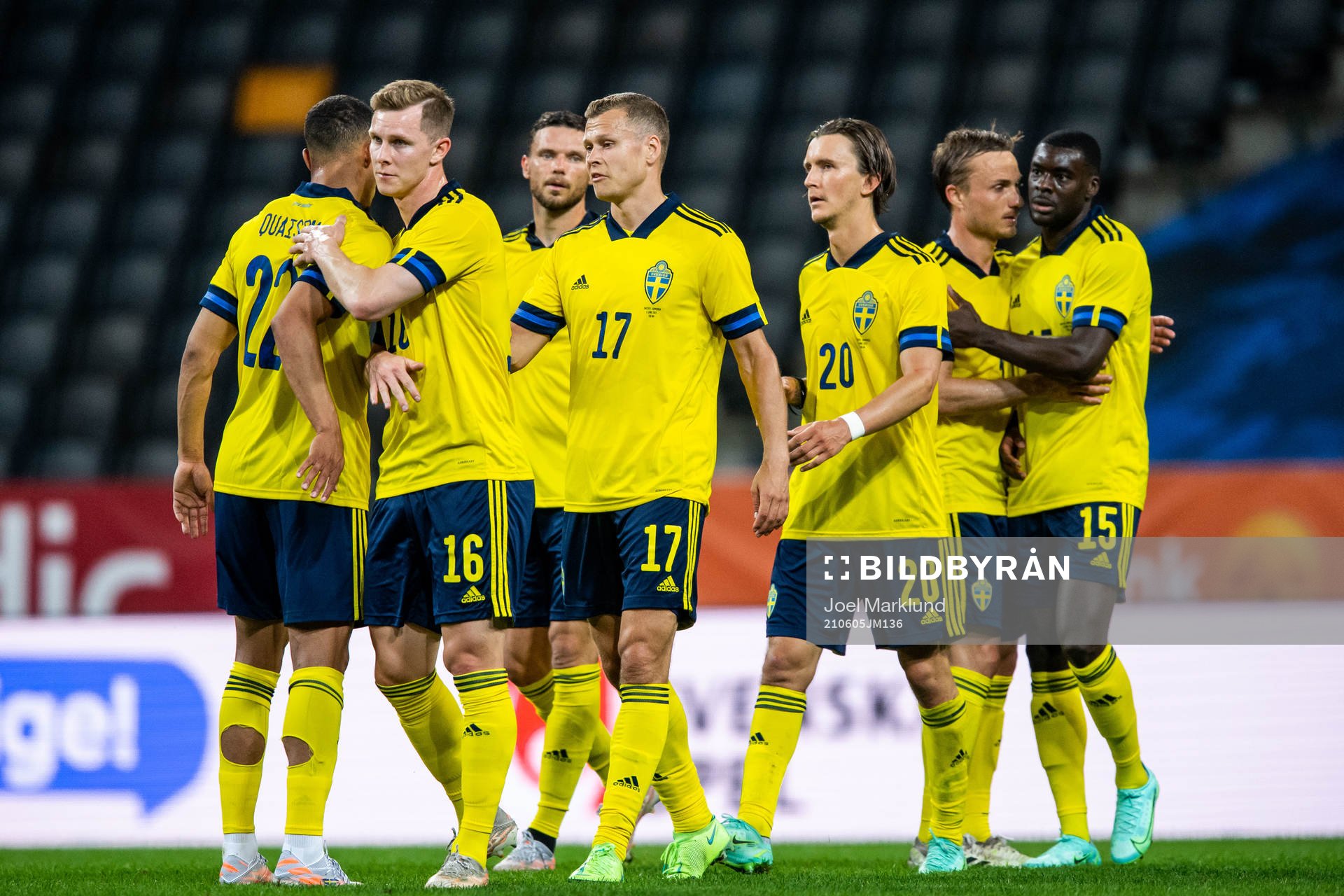 Emil Krafth, Viktor Claesson, Kristoffer Olsson and Ken