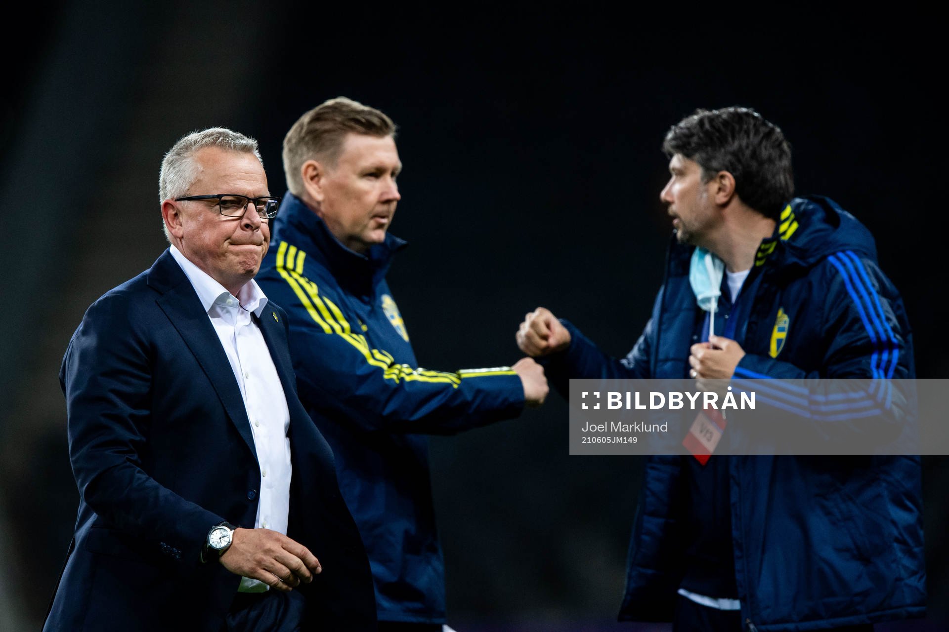 Janne Andersson, head coach, assistant coach Peter