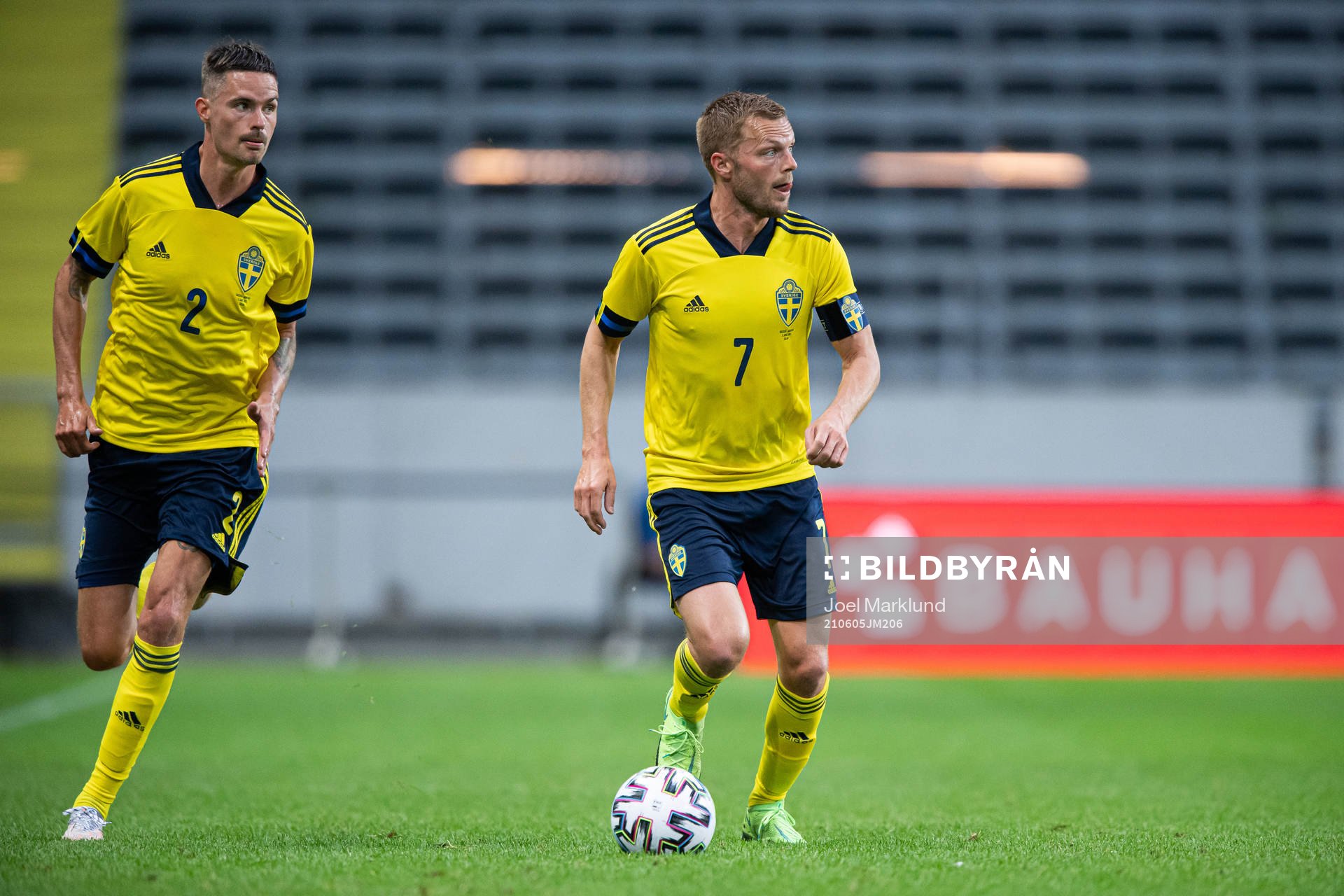 Mikael Lustig and Sebastian Larsson of Sweden