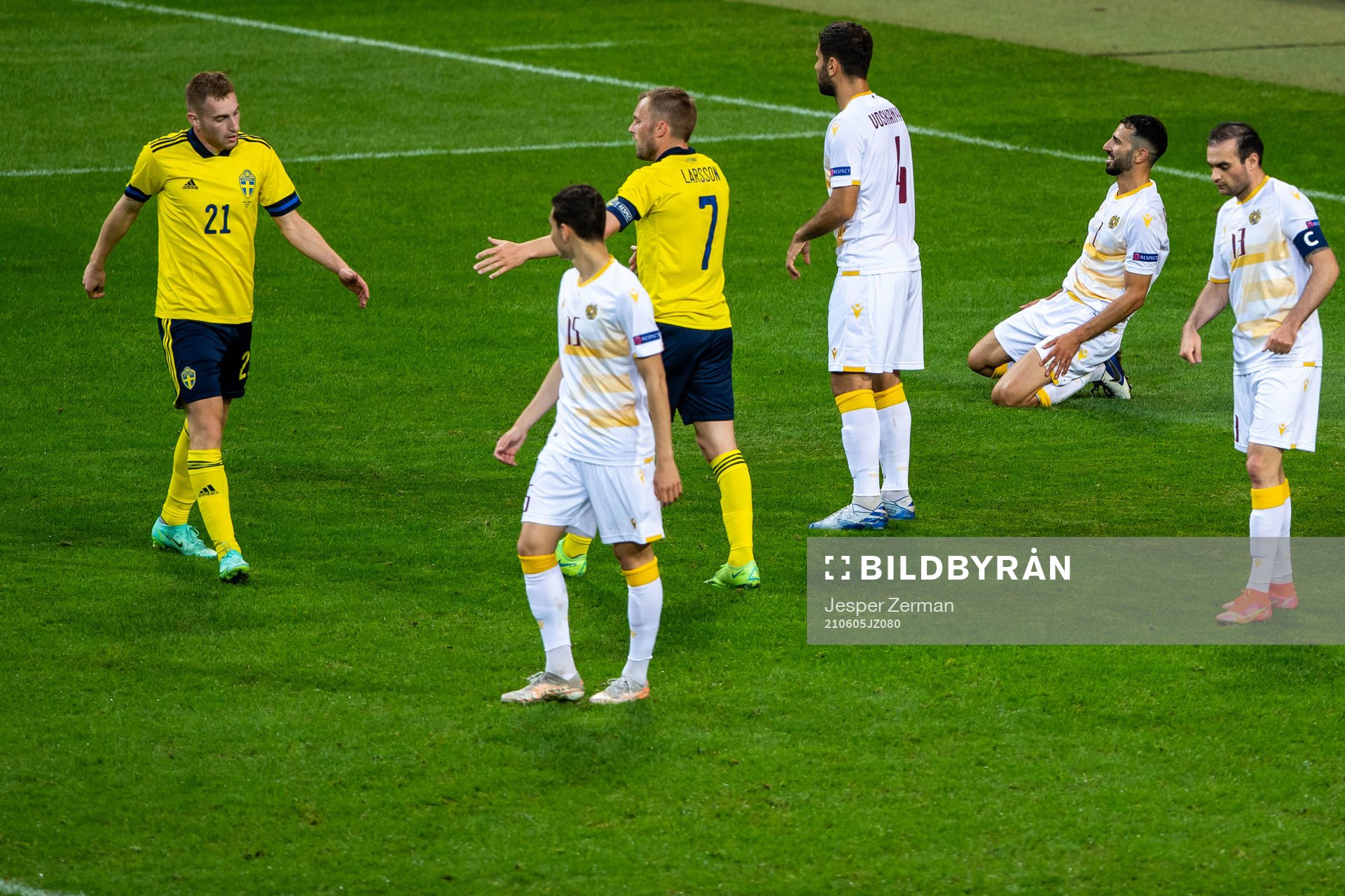 Andre Jack Calisir of Armenia looks dejected