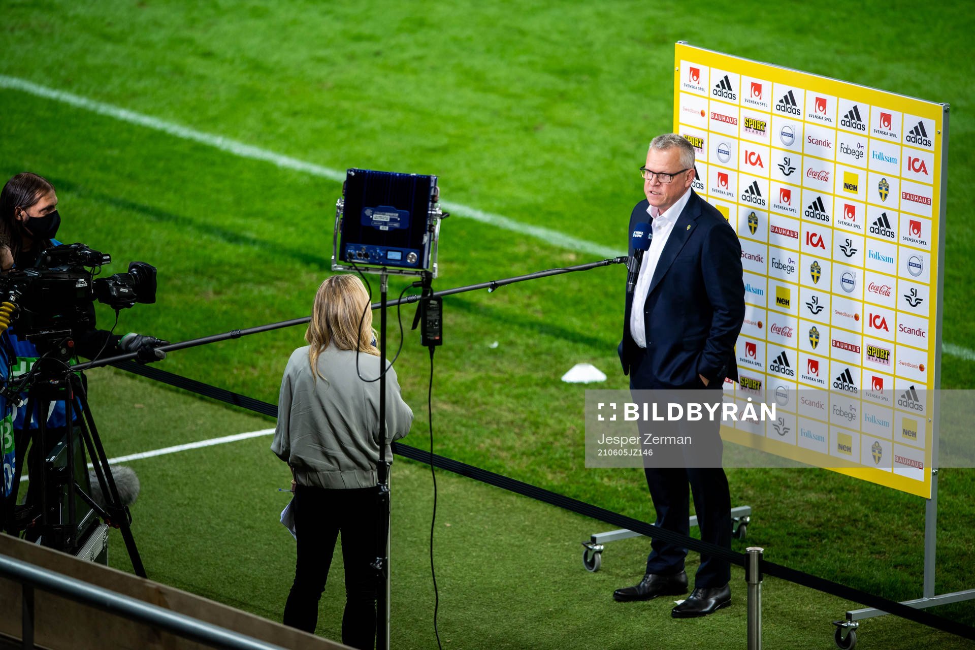 Janne Andersson, head coach of Sweden in an intervju