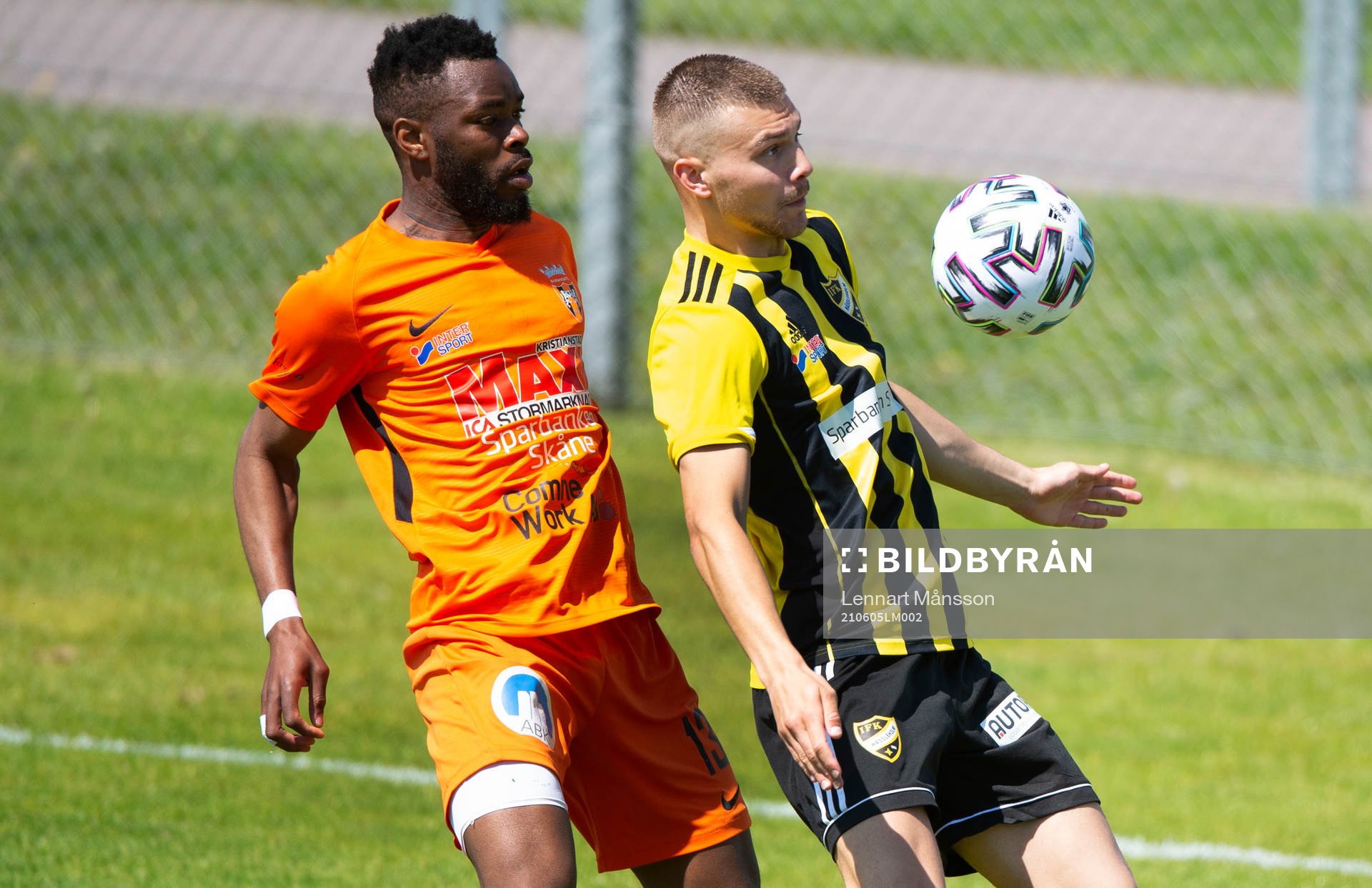 IFK Hässleholms Ivan Danielsson Andanovski i matchen i