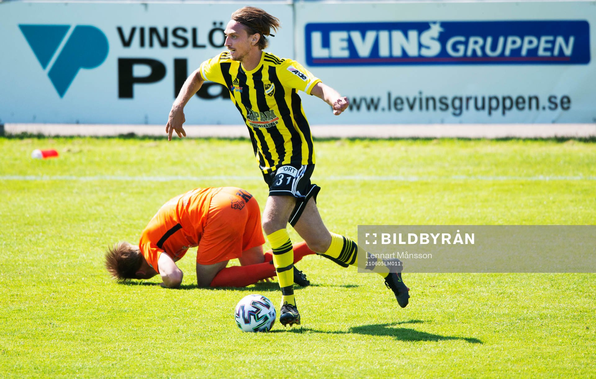 IFK Hässleholms Julian Grozdanovski i matchen i division 2
