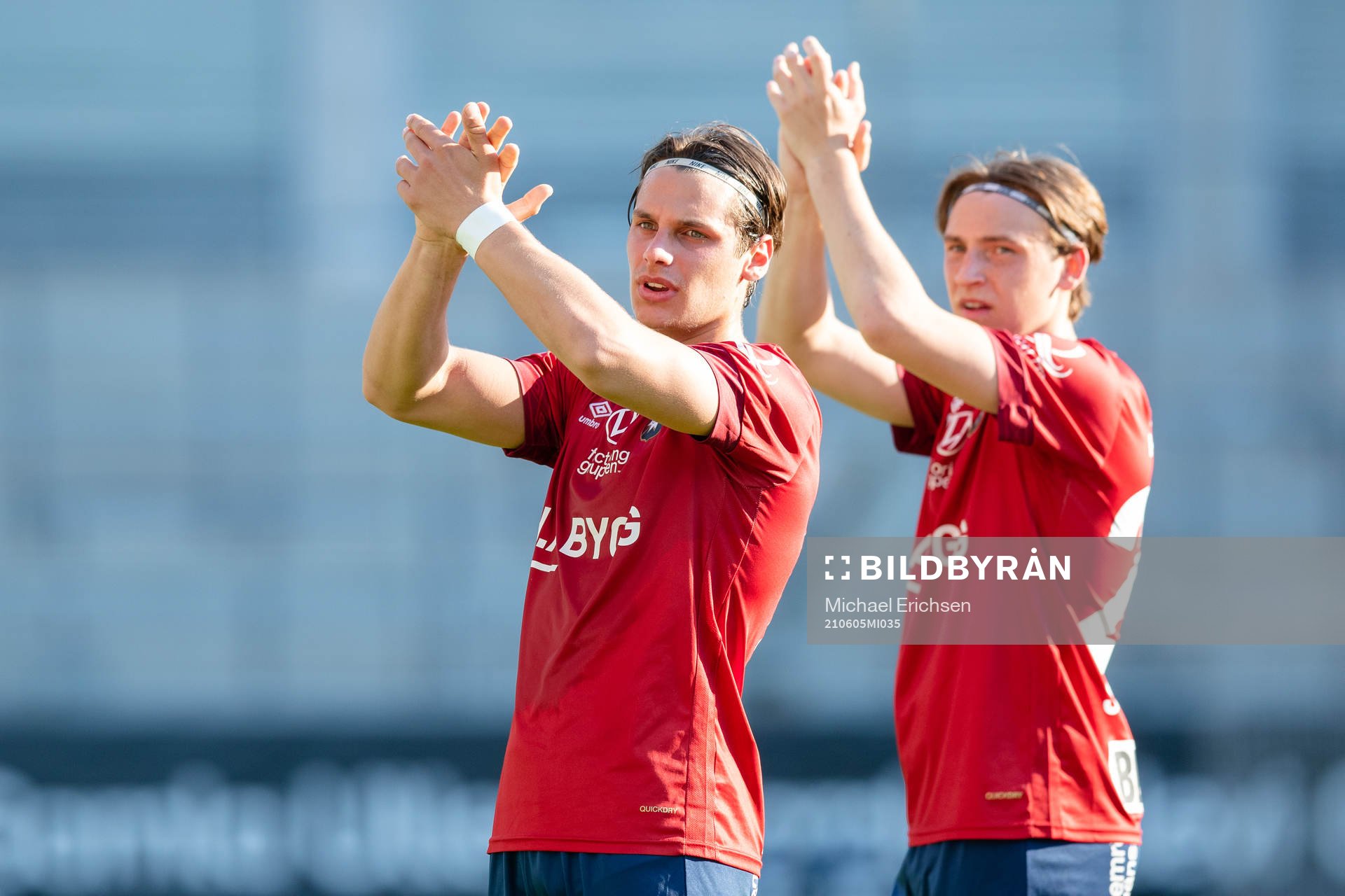 Örgrytes Kevin Ackermann och William Svensson tackar