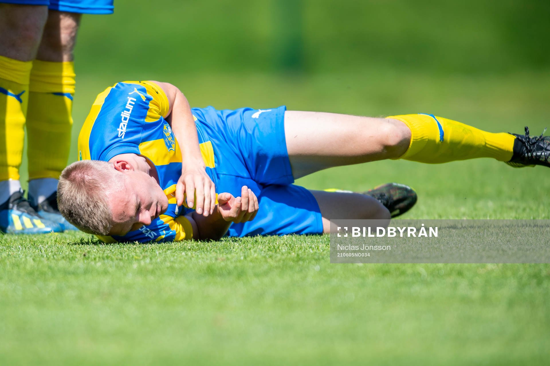 Eskilsminnes Filip Lundeberg har ont