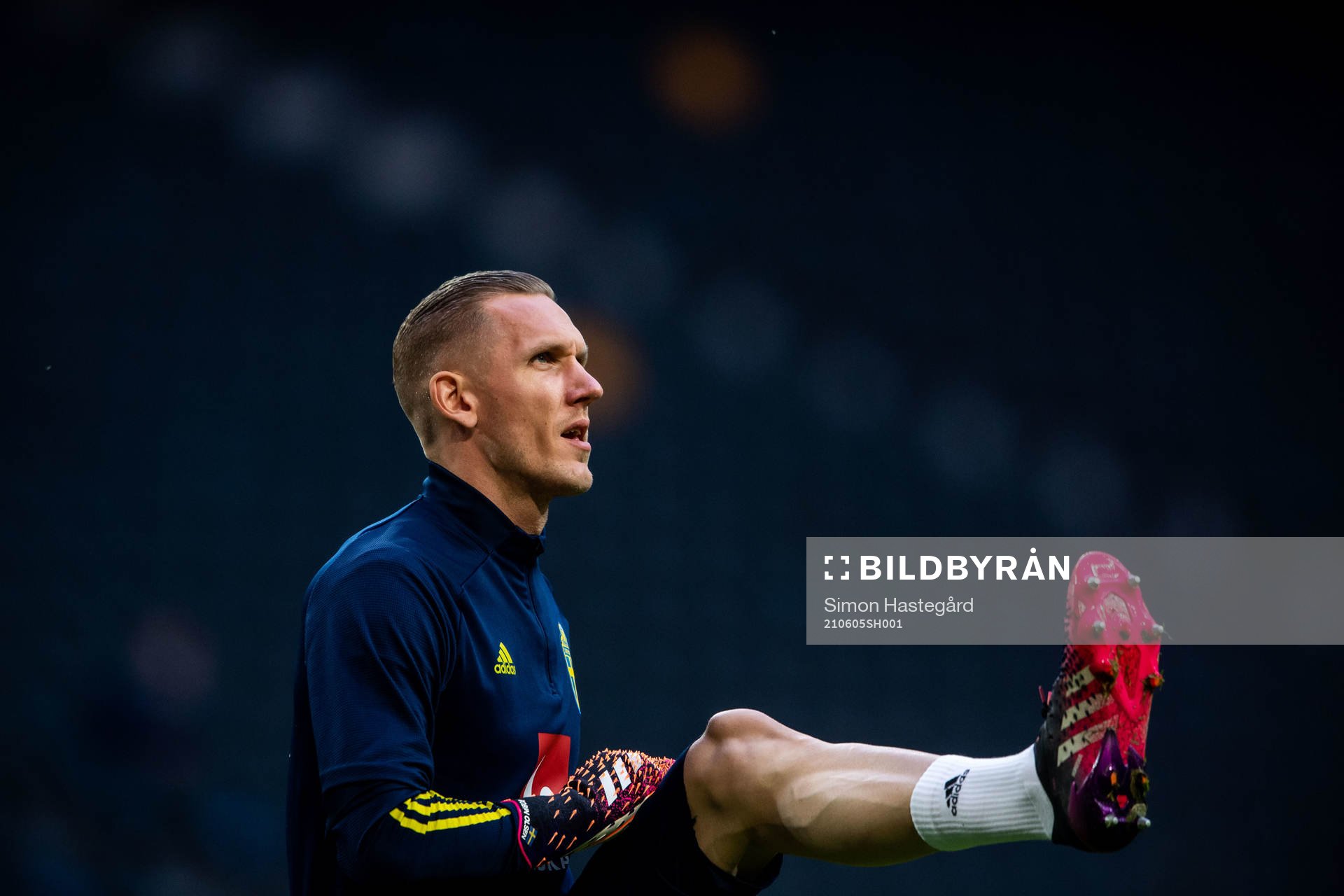 Goalkeeper Robin Olsen of Sweden