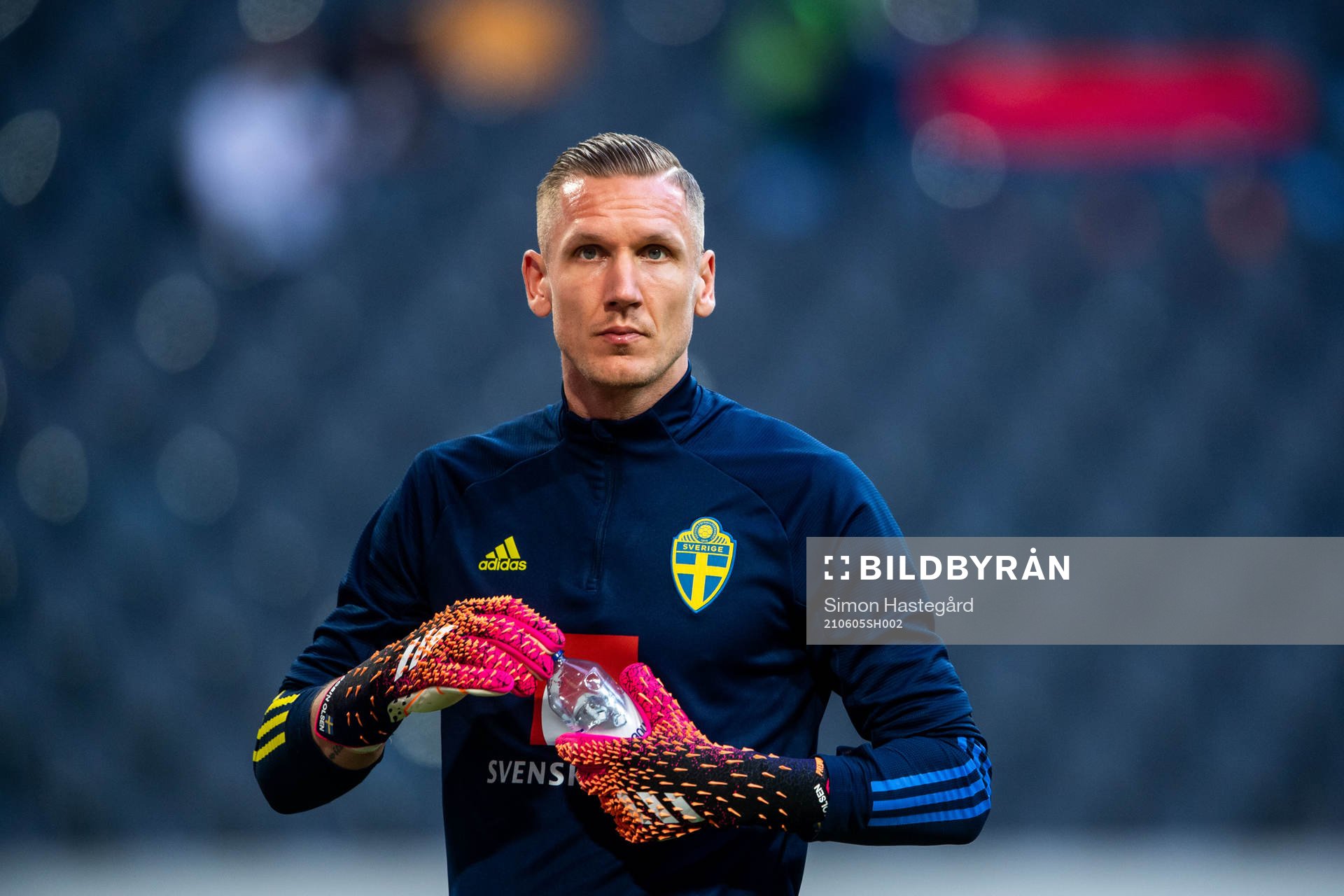 Goalkeeper Robin Olsen of Sweden