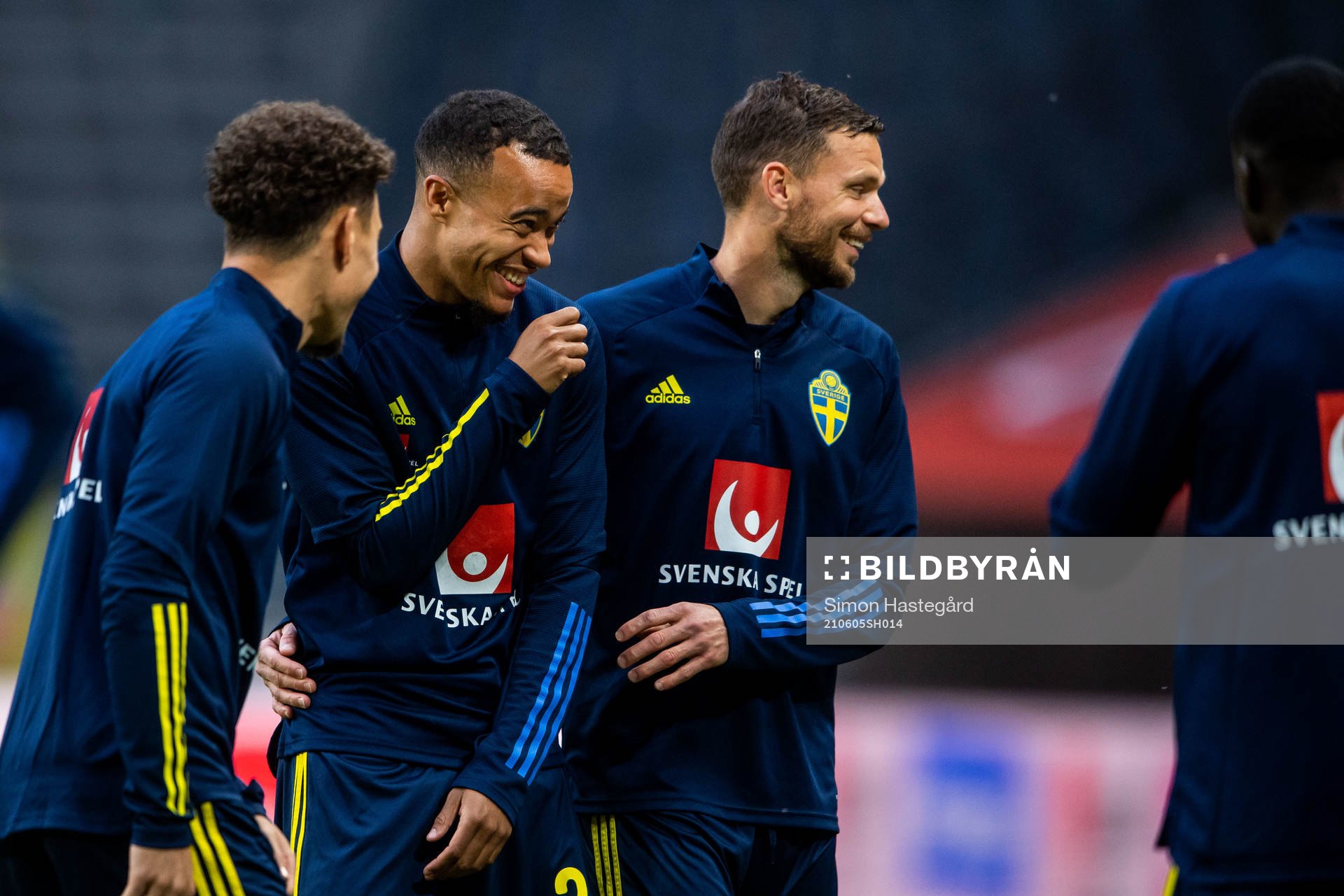 Robin Quaison and Marcus Berg of Sweden