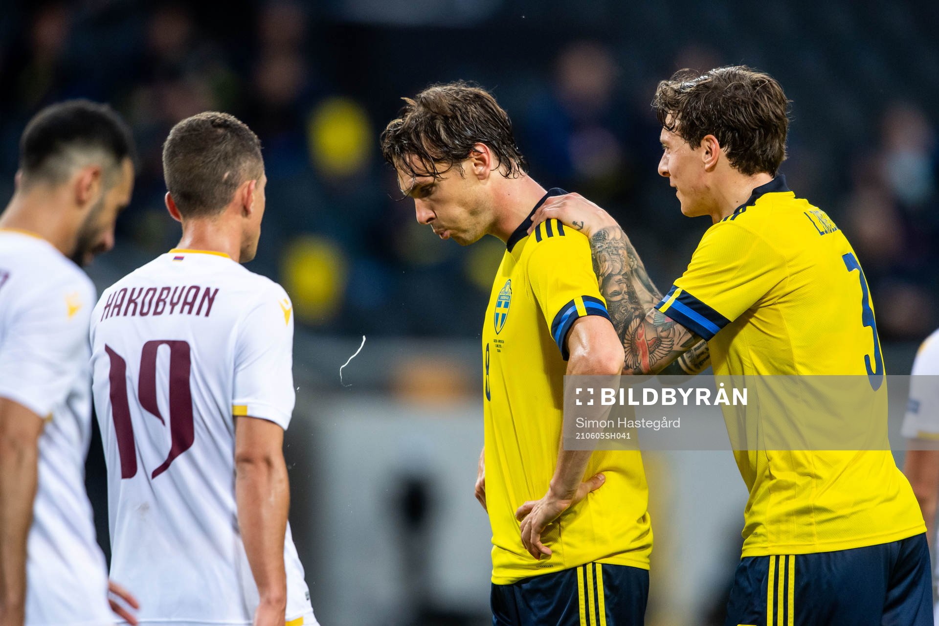 Albin Ekdal and Victor Nilsson Lindelöf of Sweden