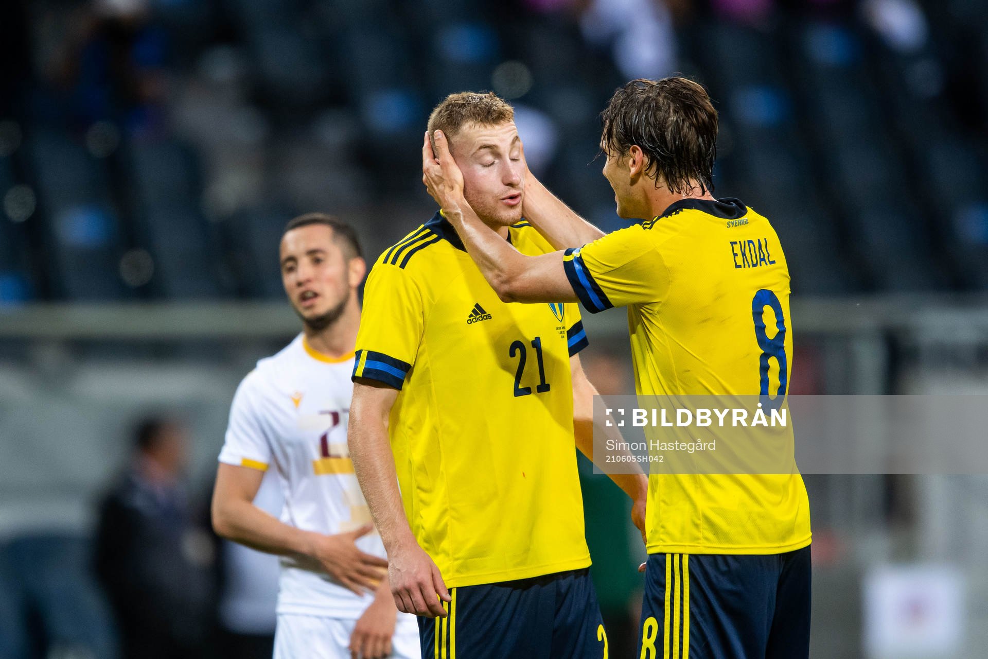 Dejan Kulusevski and Albin Ekdal of Sweden looks dejected