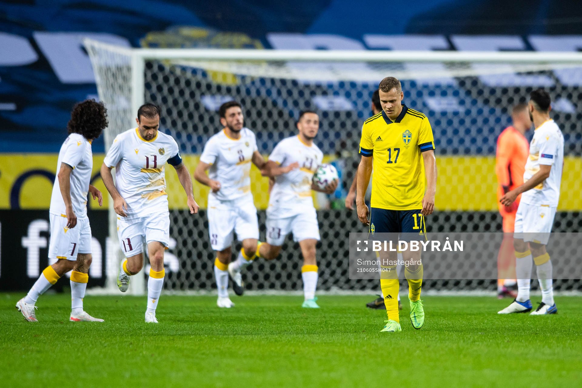 Viktor Claesson of Sweden looks dejected
