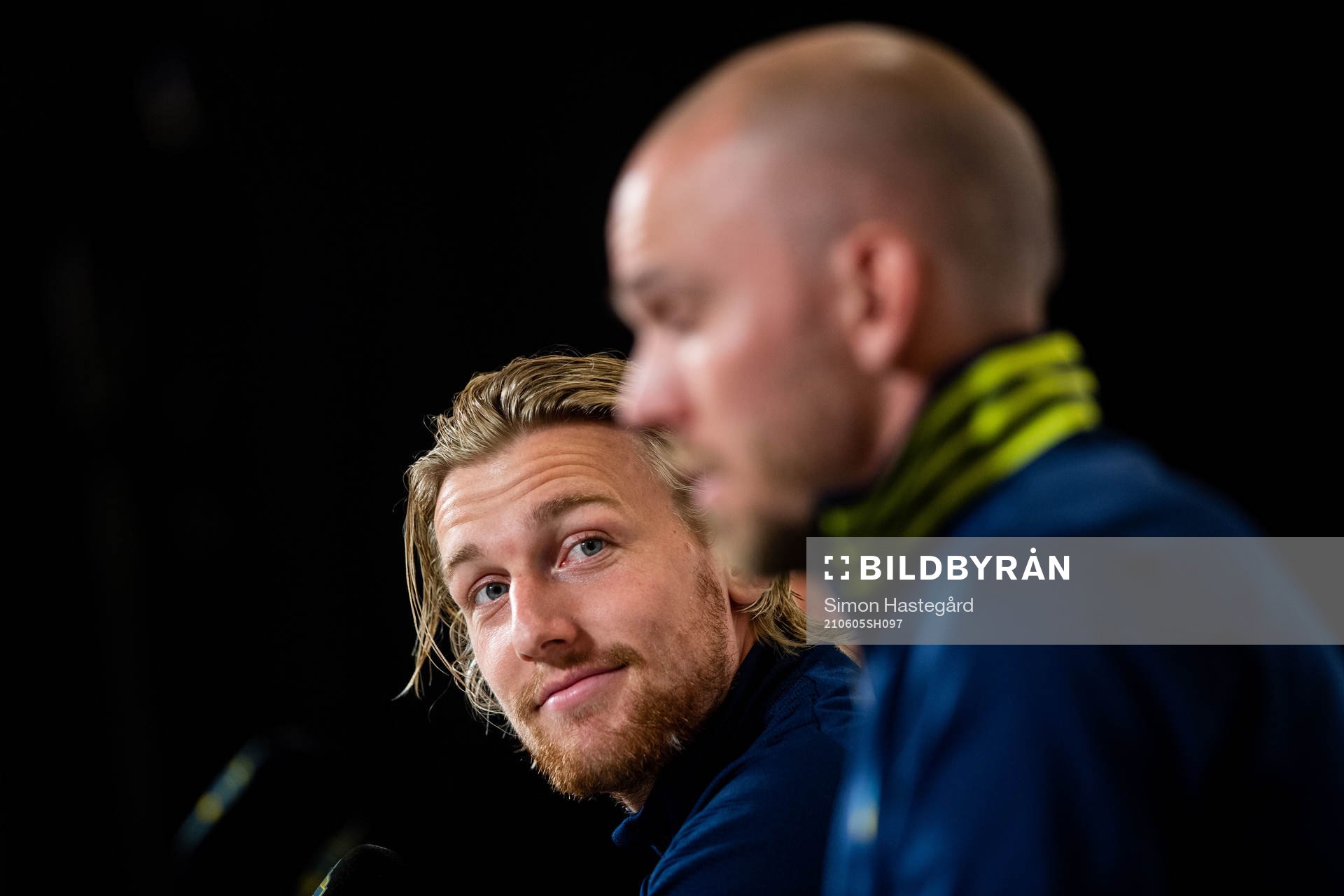 Emil Forsberg  and Marcus Danielson of Sweden