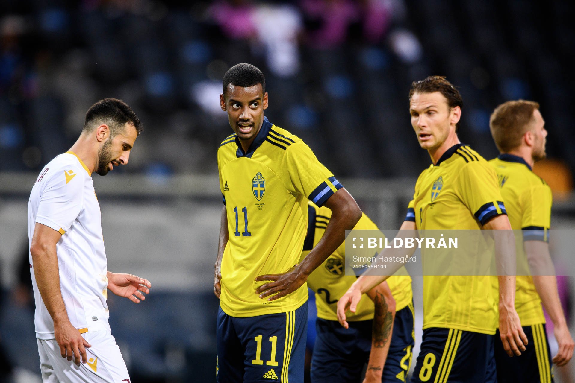 Alexander Isak and Albin Ekdal of Sweden