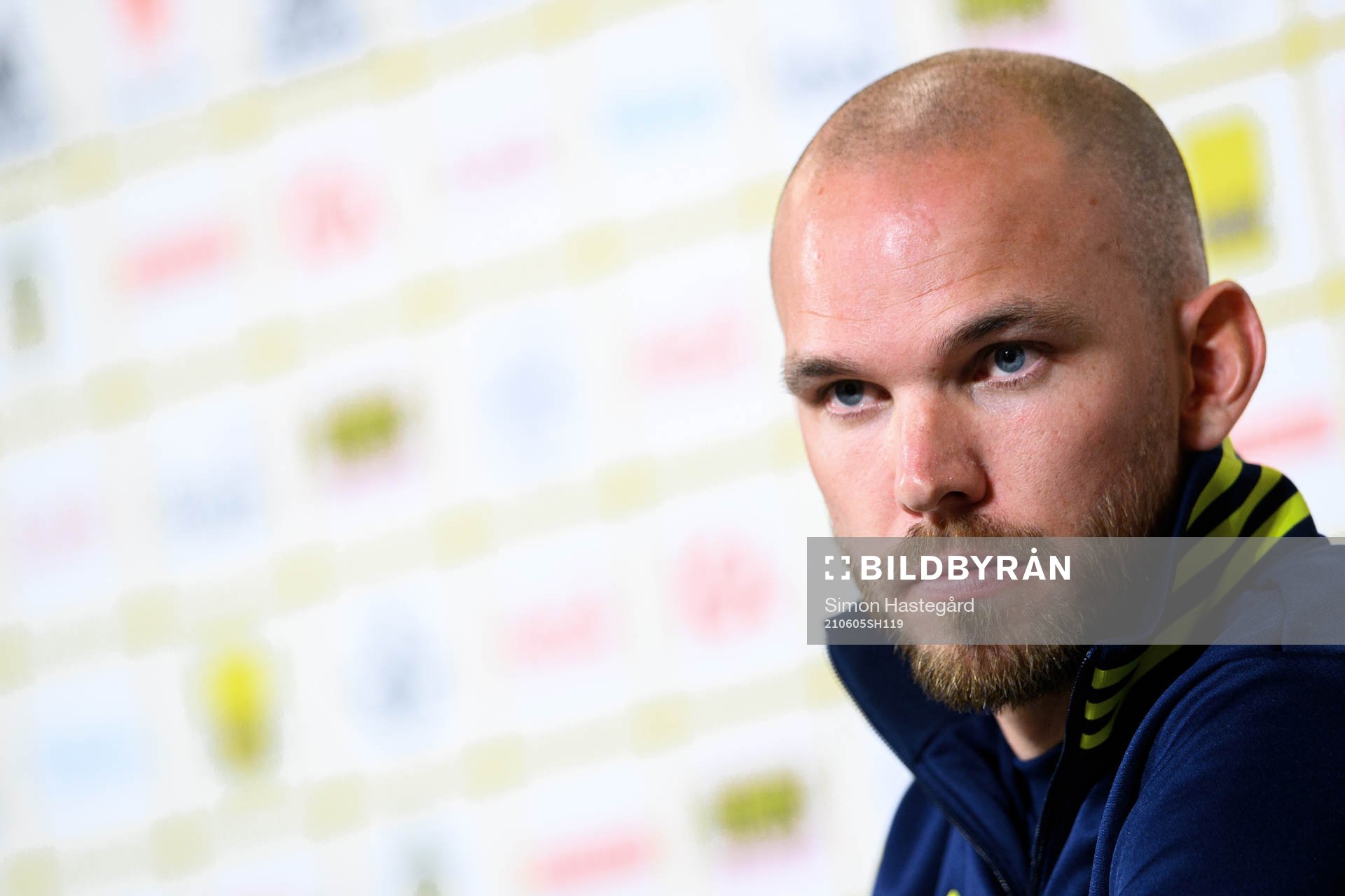 Marcus Danielson of Sweden during a press conference after the international friendly football match between Sweden and Armenia on June 5, 2021 in Stockholm.