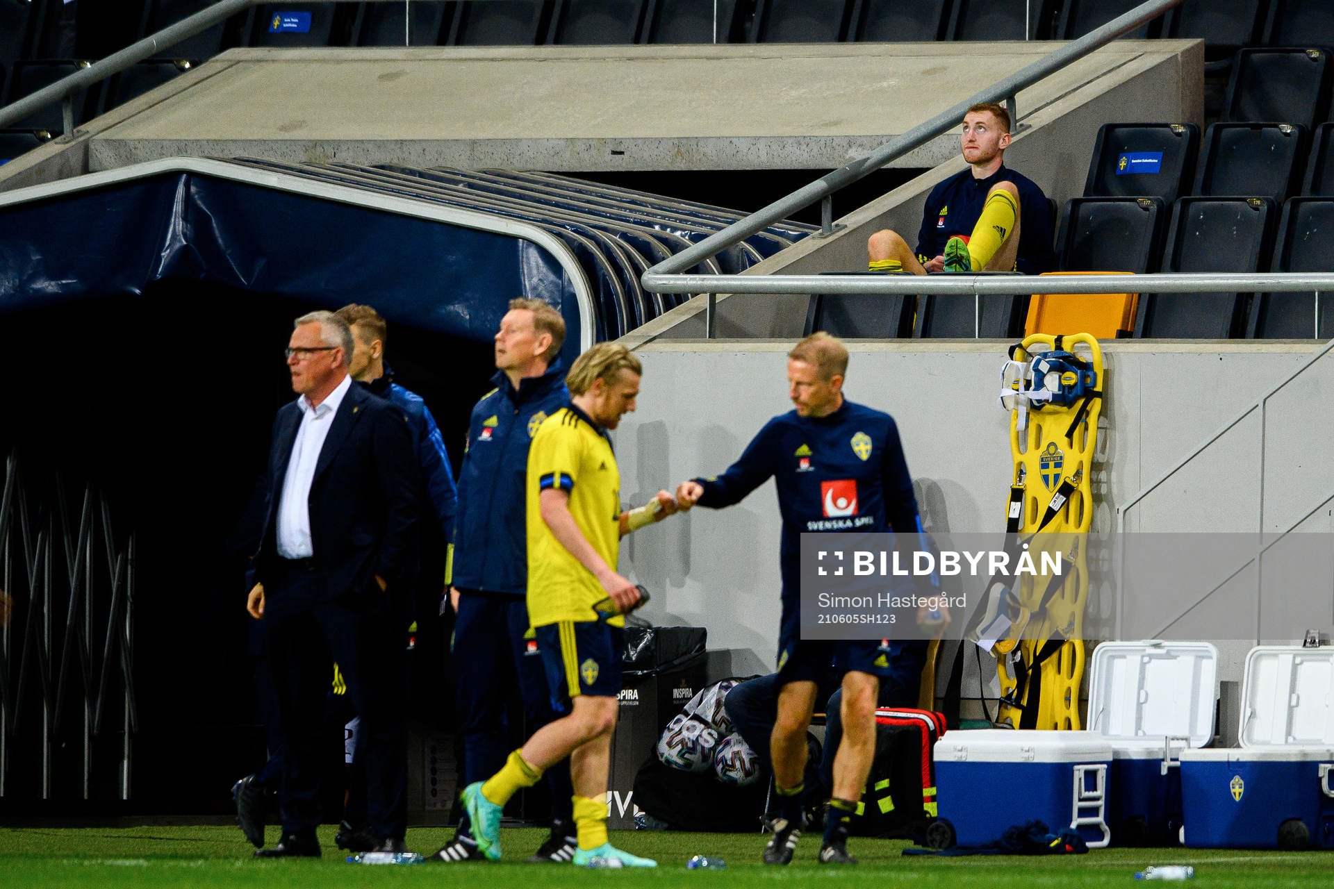 Dejan Kulusevski of Sweden in the stands