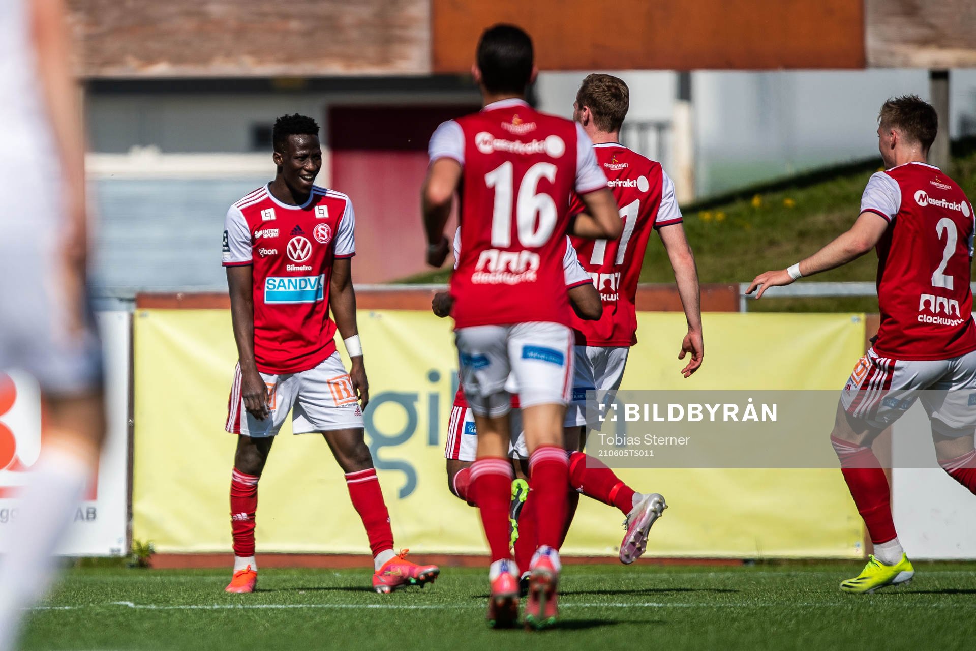 Sandvikens Naeem Mohammed jublar