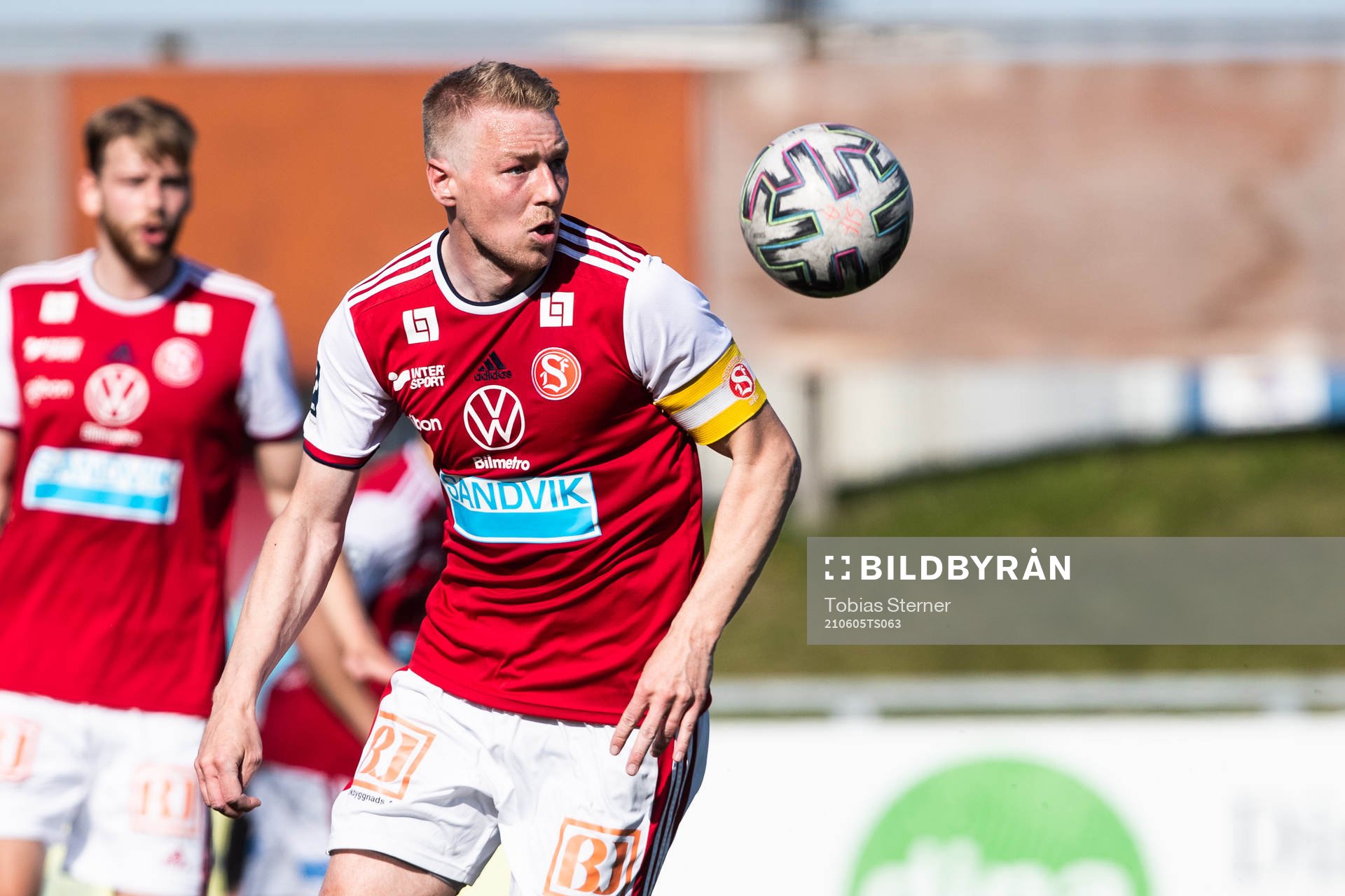 Sandvikens Olof Mård under fotbollsmatchen i Division 1 norra mellan Sandviken och Dalkurd den 5 juni 2021 i Sandviken. 
