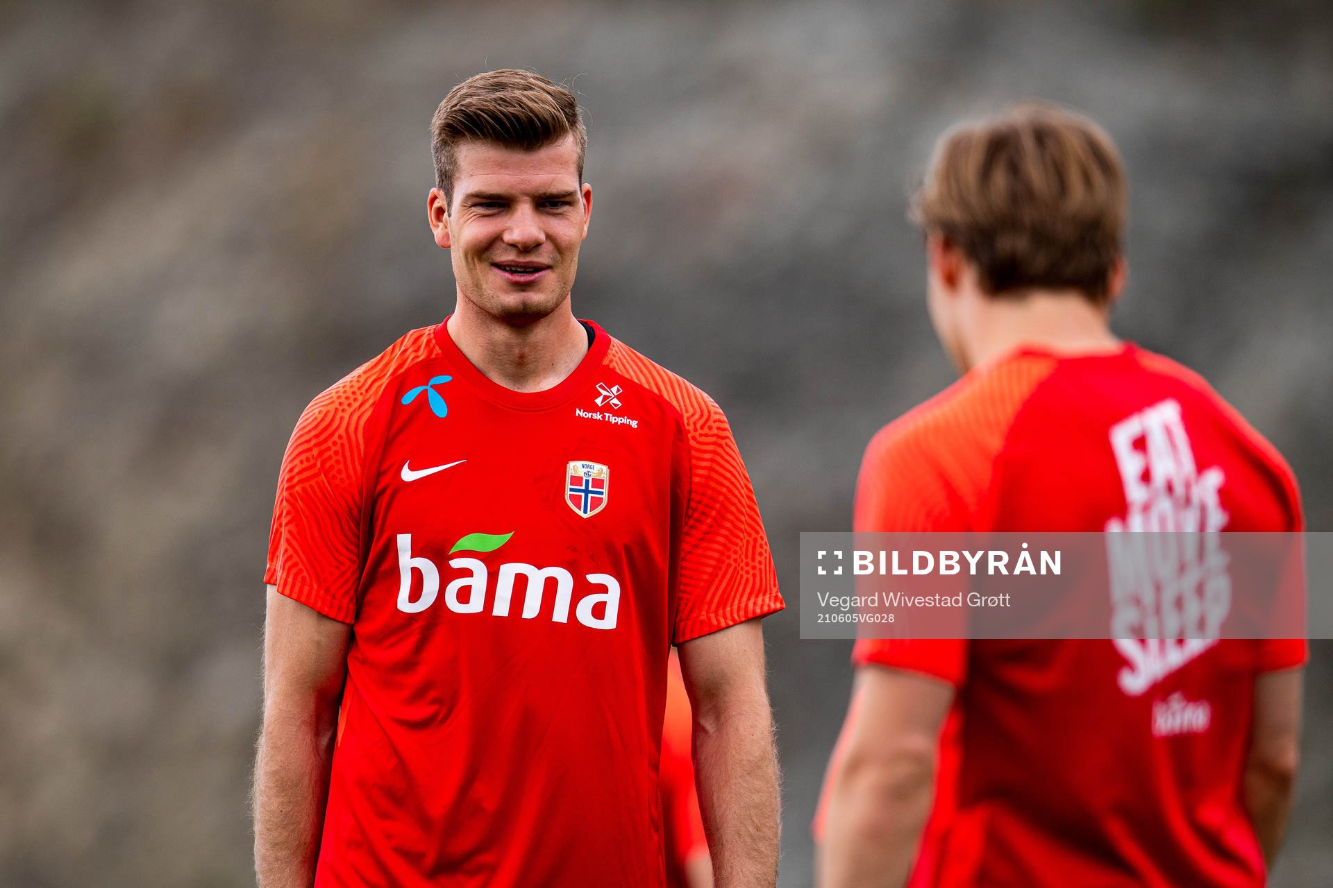 Alexander Sørloth of the Norwegian national football team
