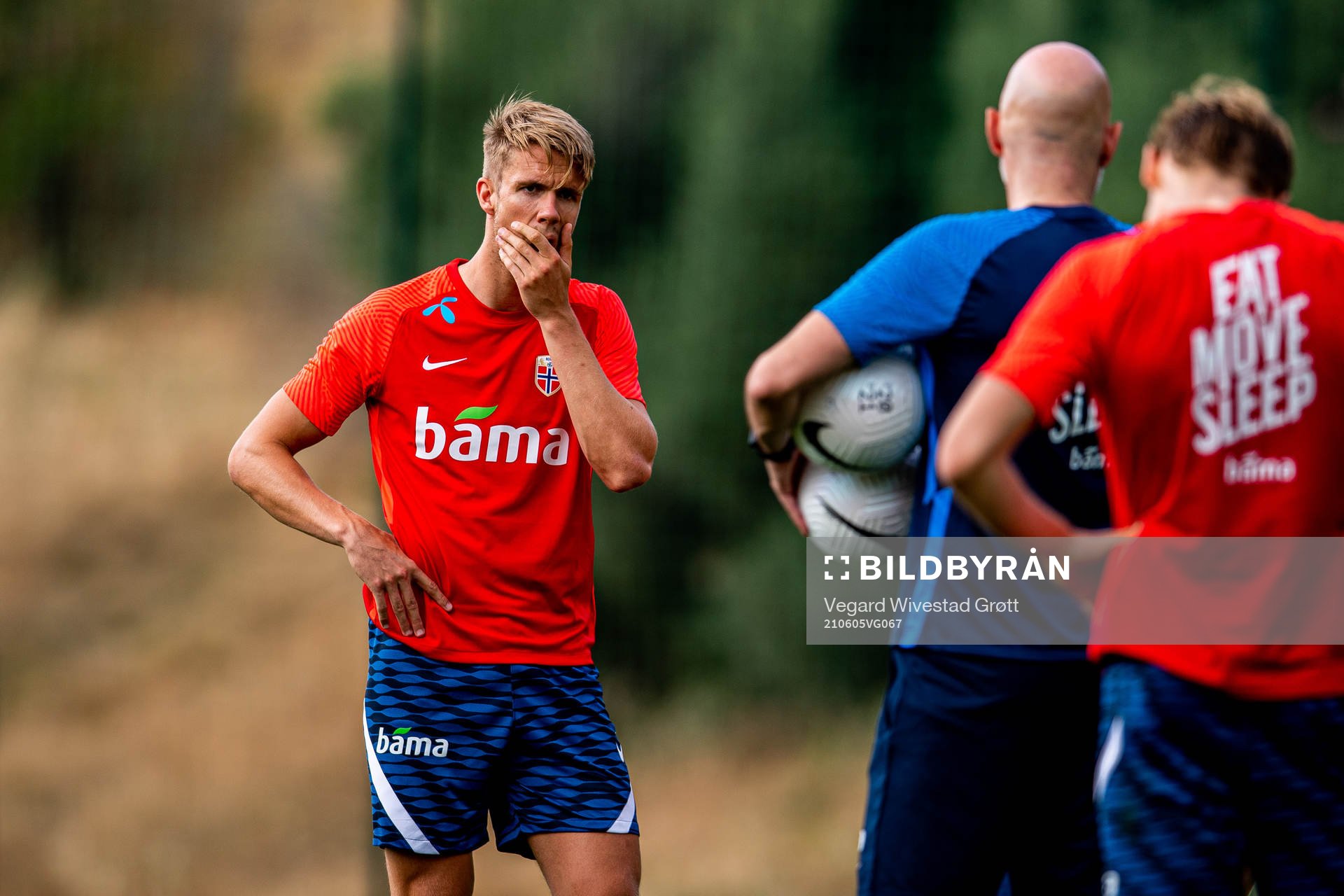 Kristoffer Ajer of the Norwegian national football team