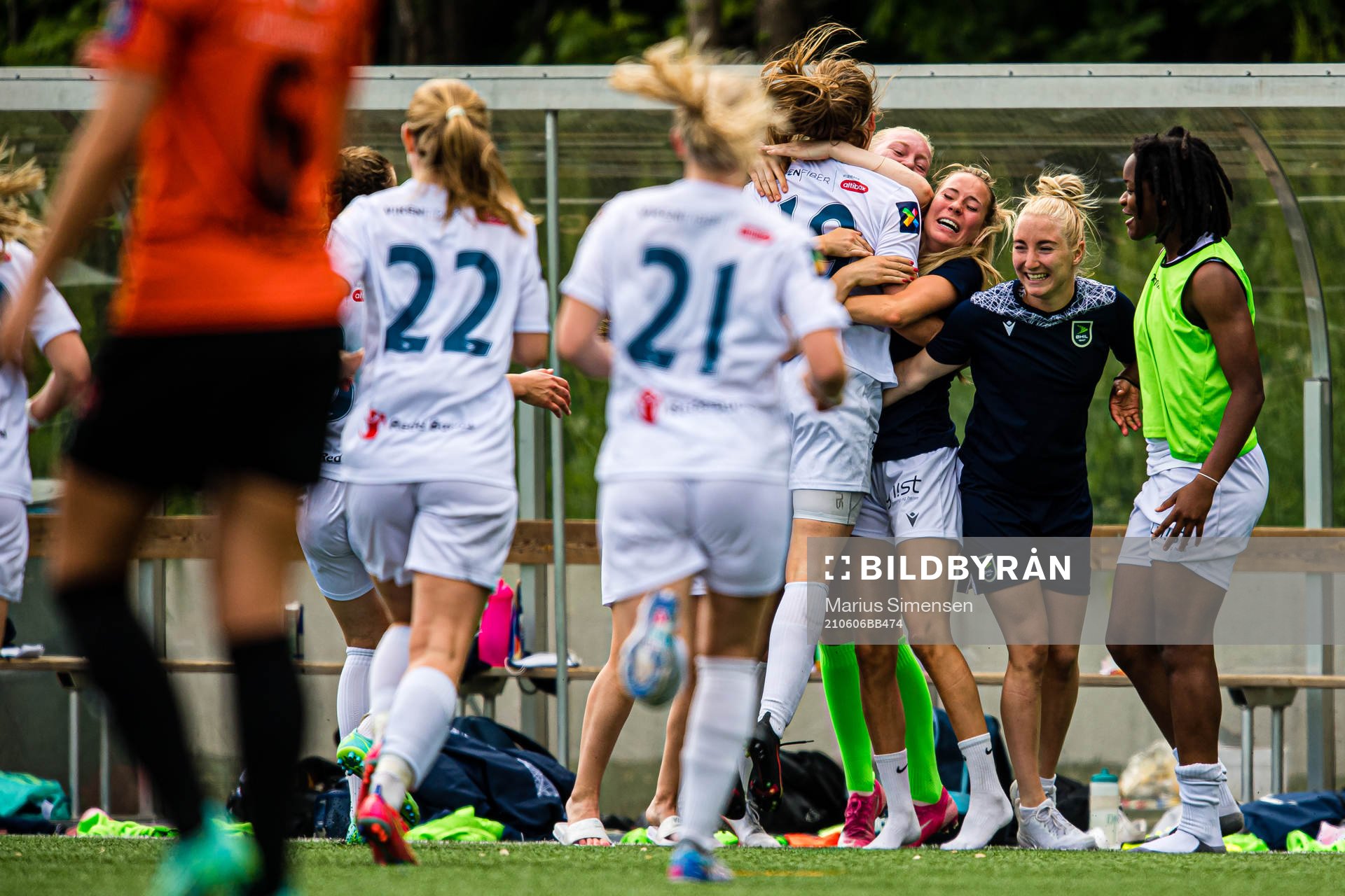 Andrea Anderdal of Øvrevoll Hosle celebrates