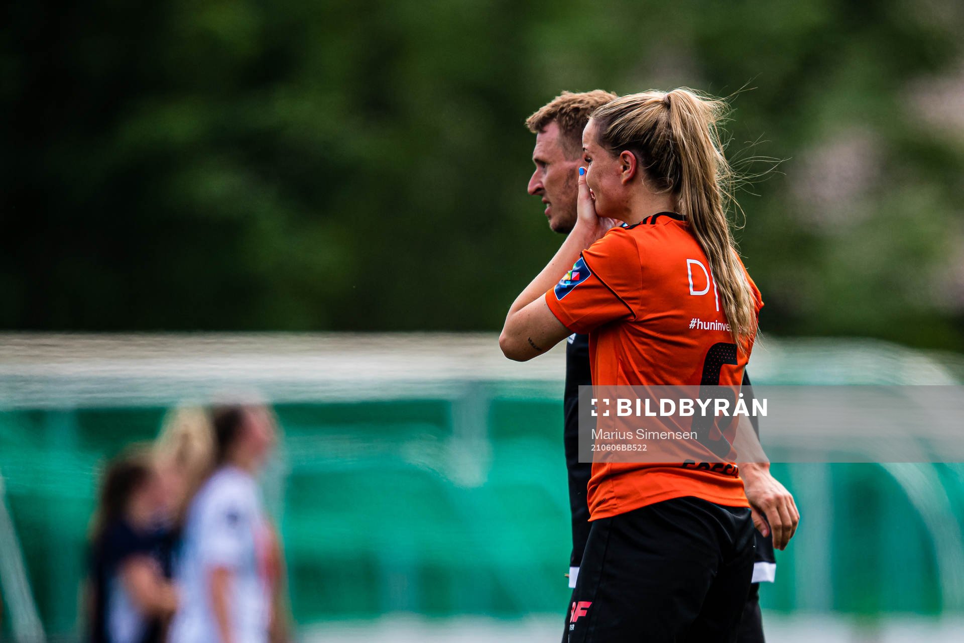 Dina Fosso Dale of Åsane looks dejected
