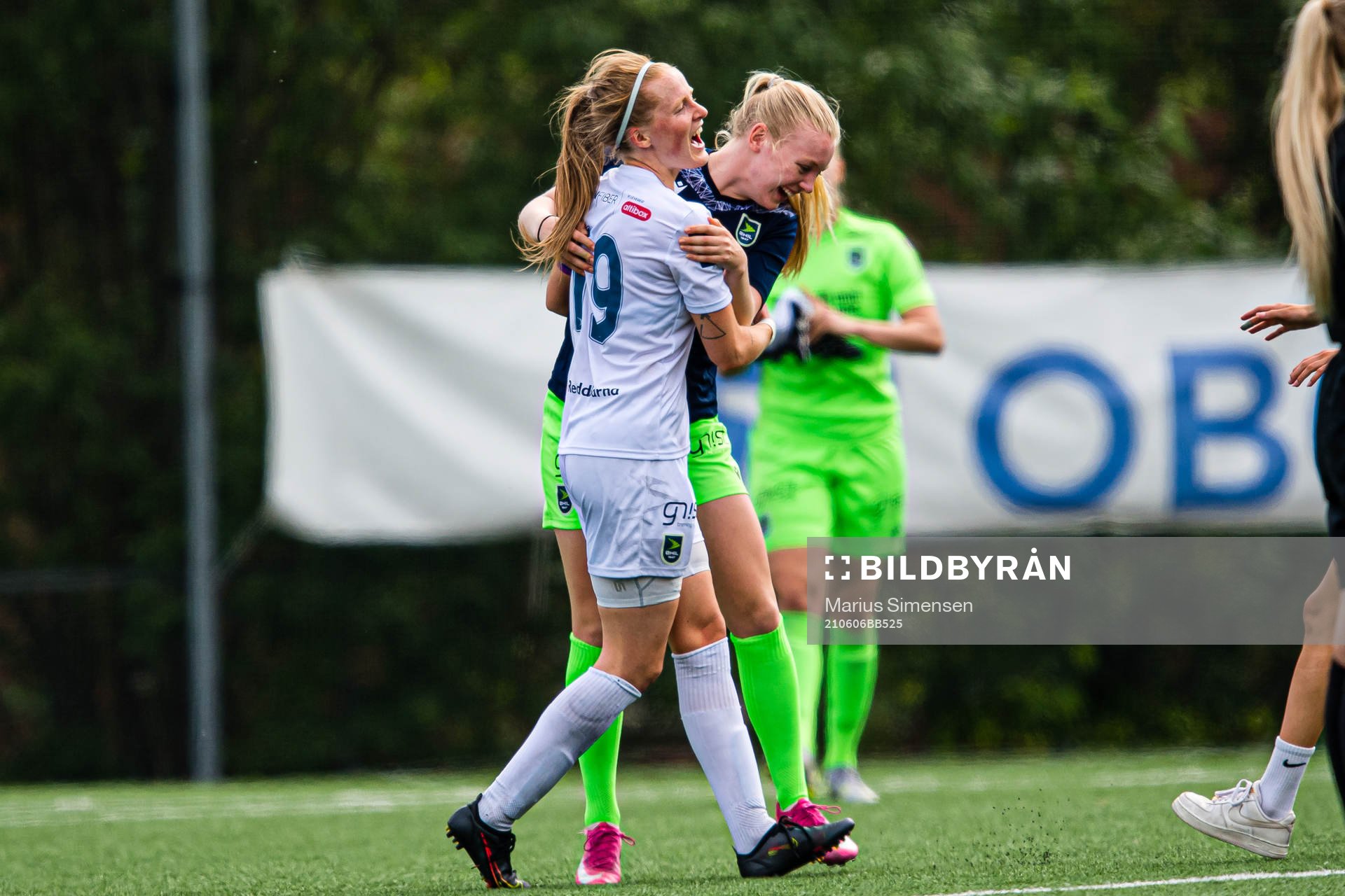 Matchwinner Andrea Anderdal of Øvrevoll Hosle celebrates
