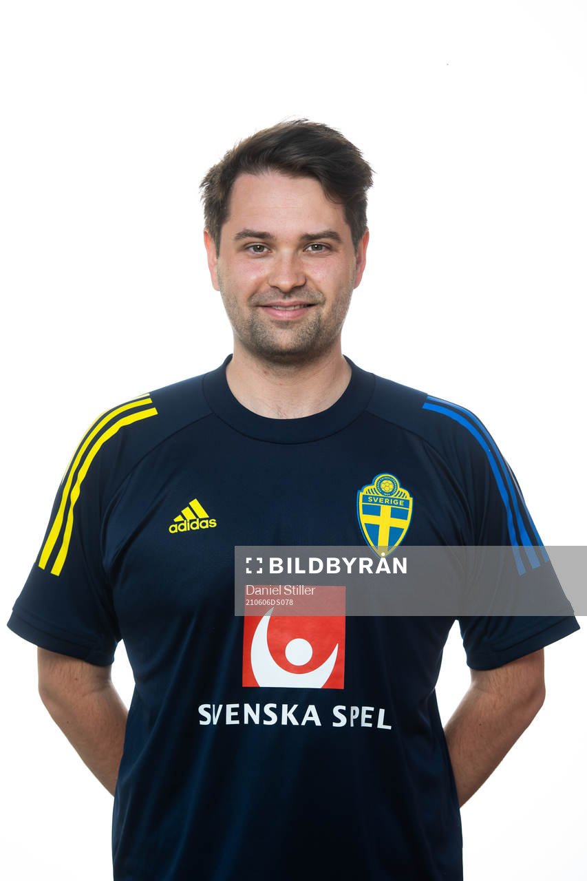 Johan Velagic, mediansvarig för U21 landslaget i fotboll
