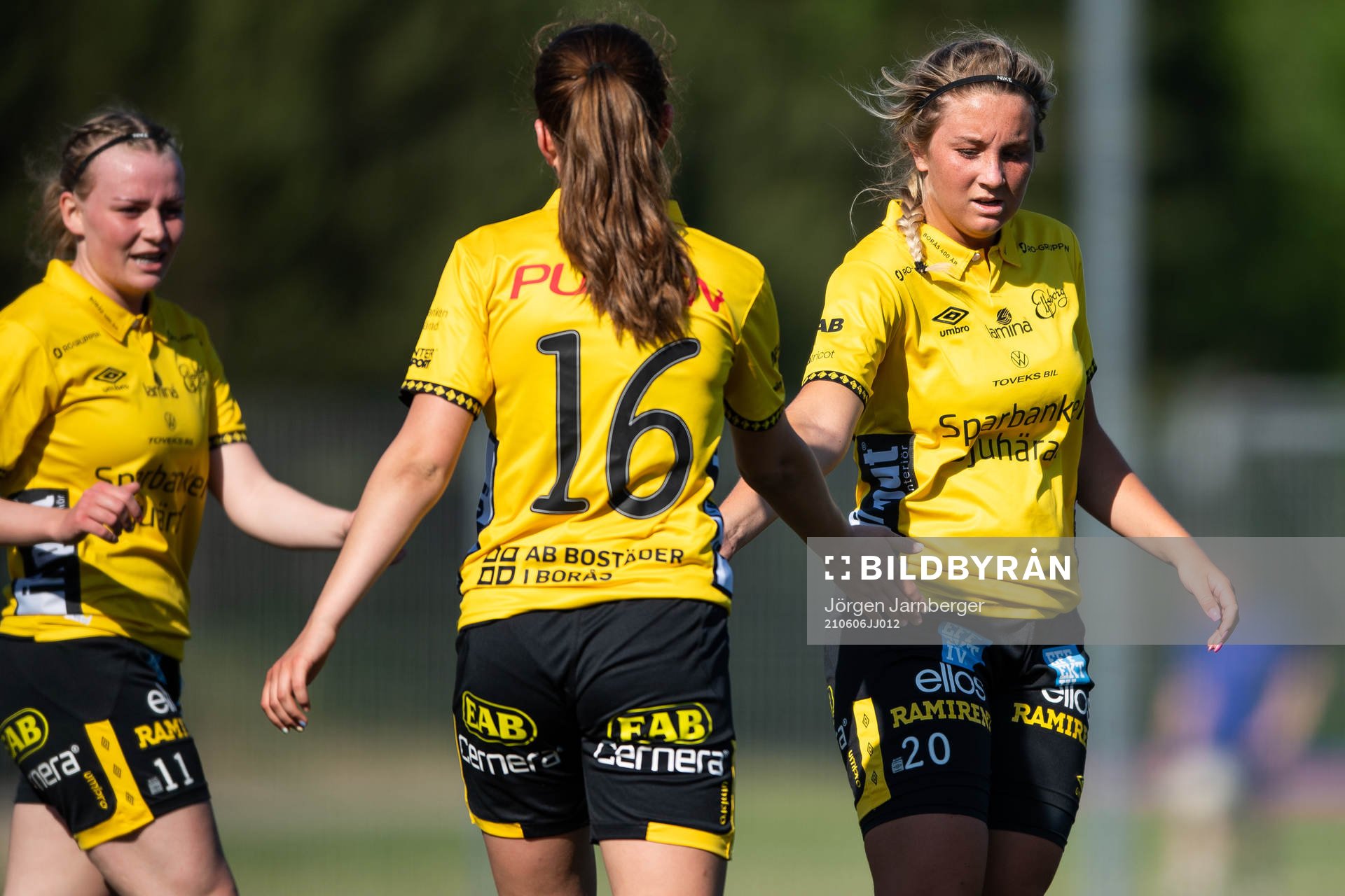 Elfsborgs Ebba Johansson, Leann Nyström och Donika Shala