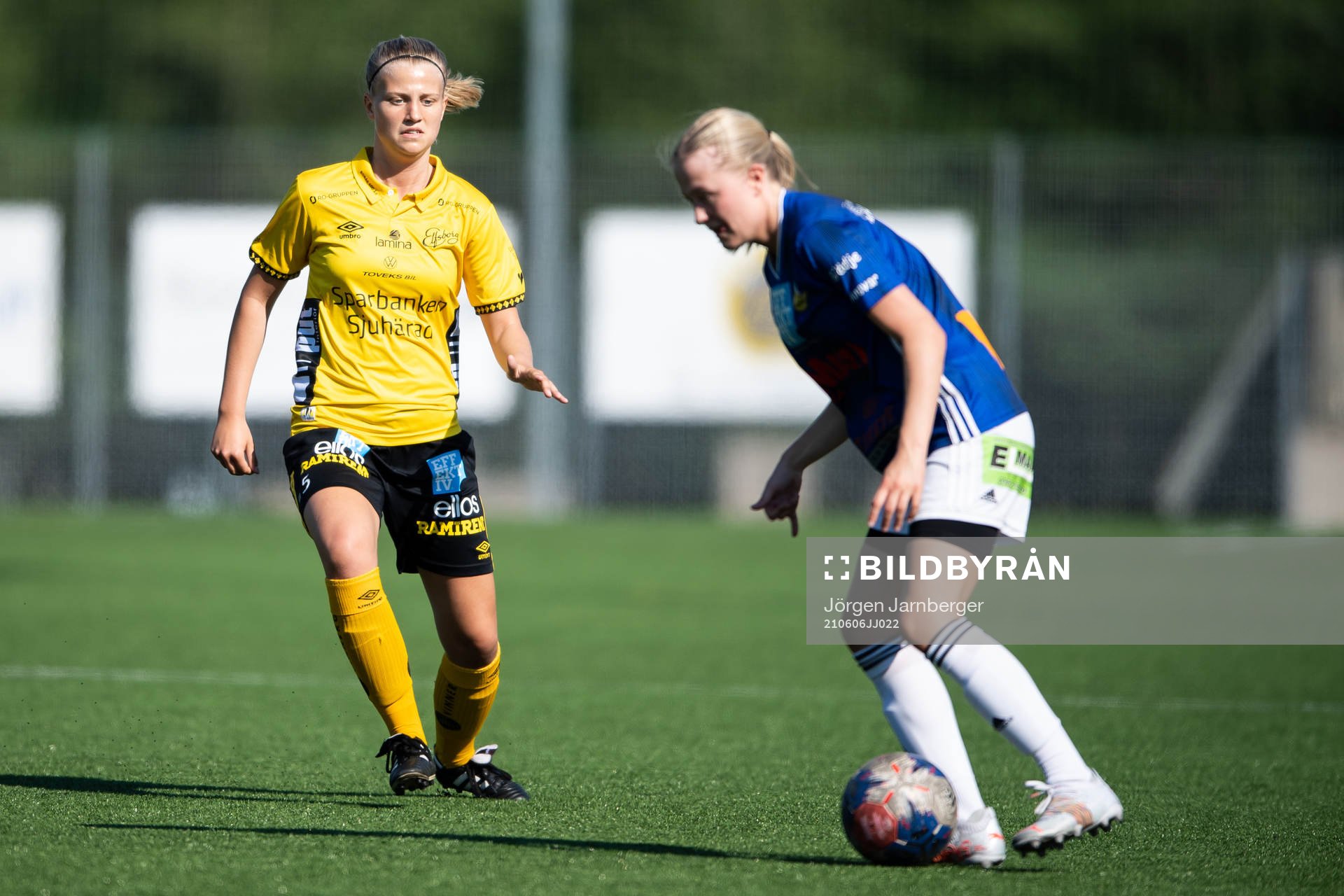 uElfsborgs Sara Isaksson nder en träningsmatch i fotboll