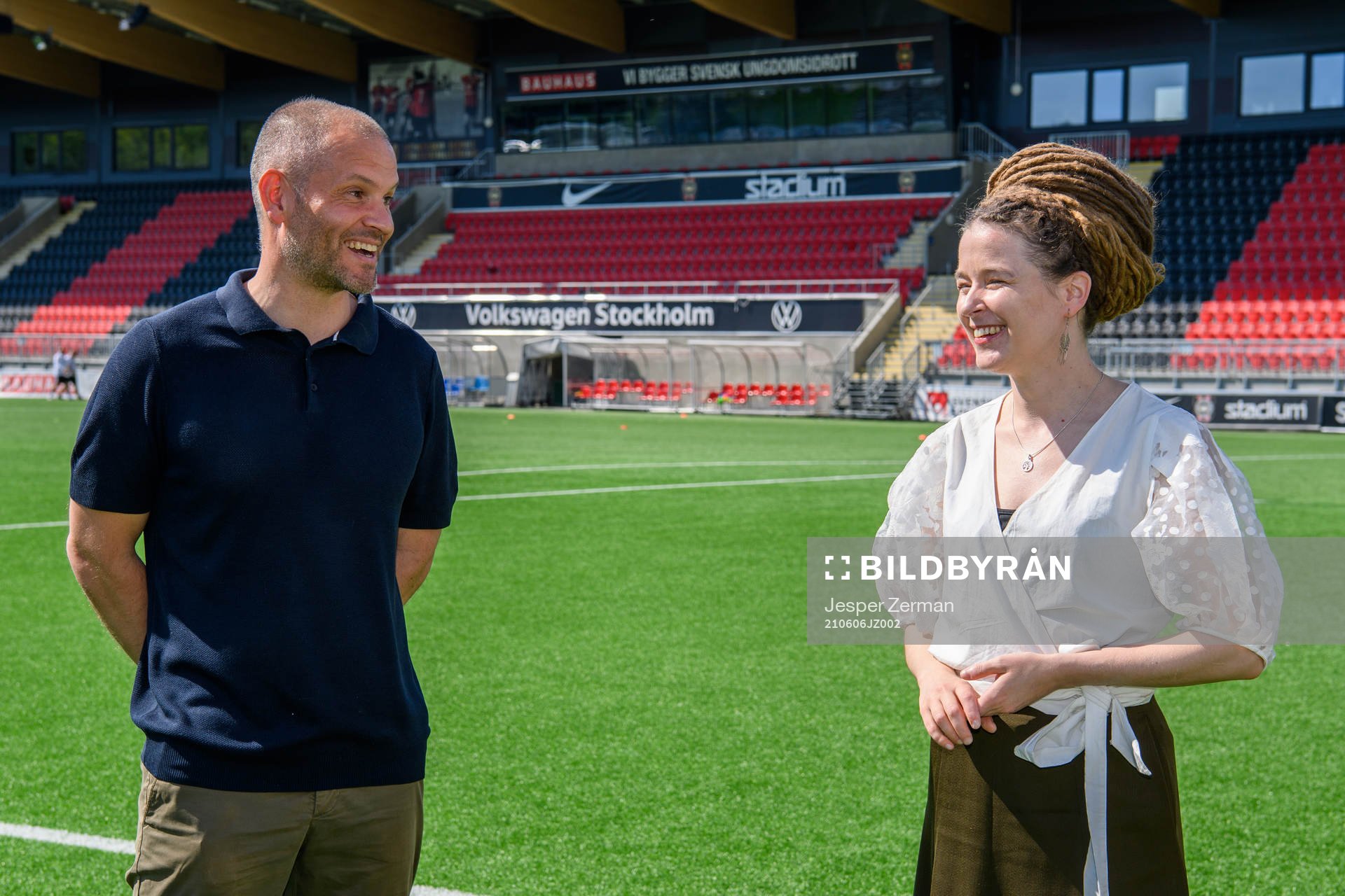 Manuel Lindberg, klubbchef Brommapojkarna, och Idrotts- och