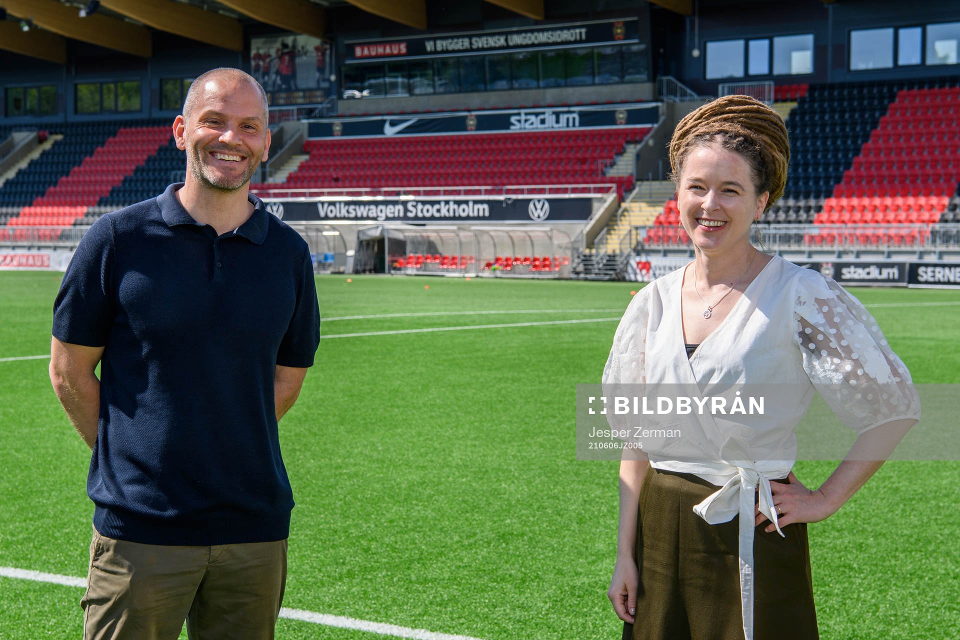 Manuel Lindberg, klubbchef Brommapojkarna, och Idrotts- och