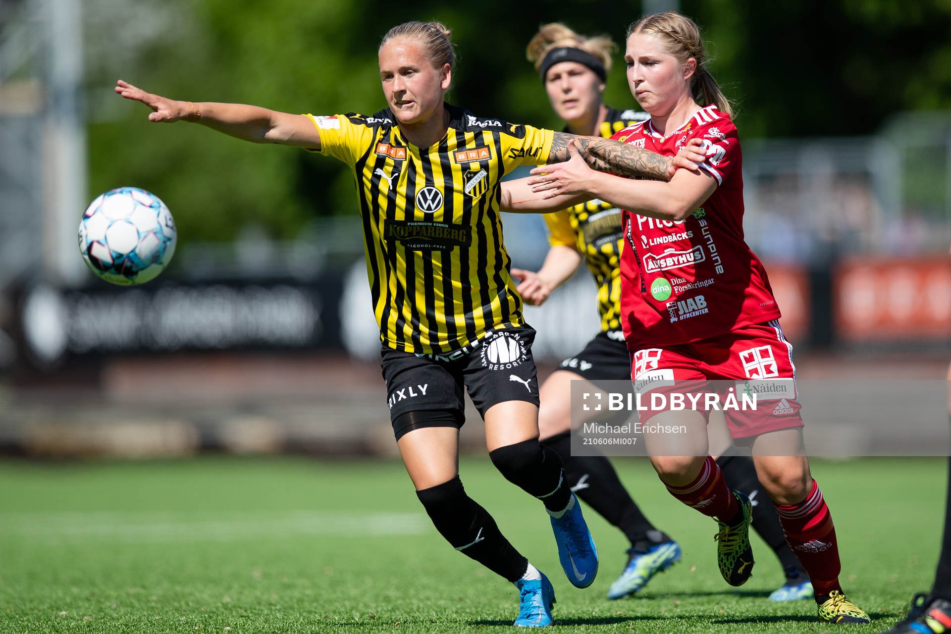 Häckens Filippa Curmark och Piteås Hanna Andersson