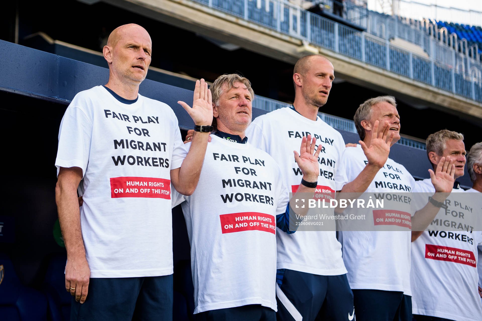 Ståle Solbakken, head coach of Norway, prior to the