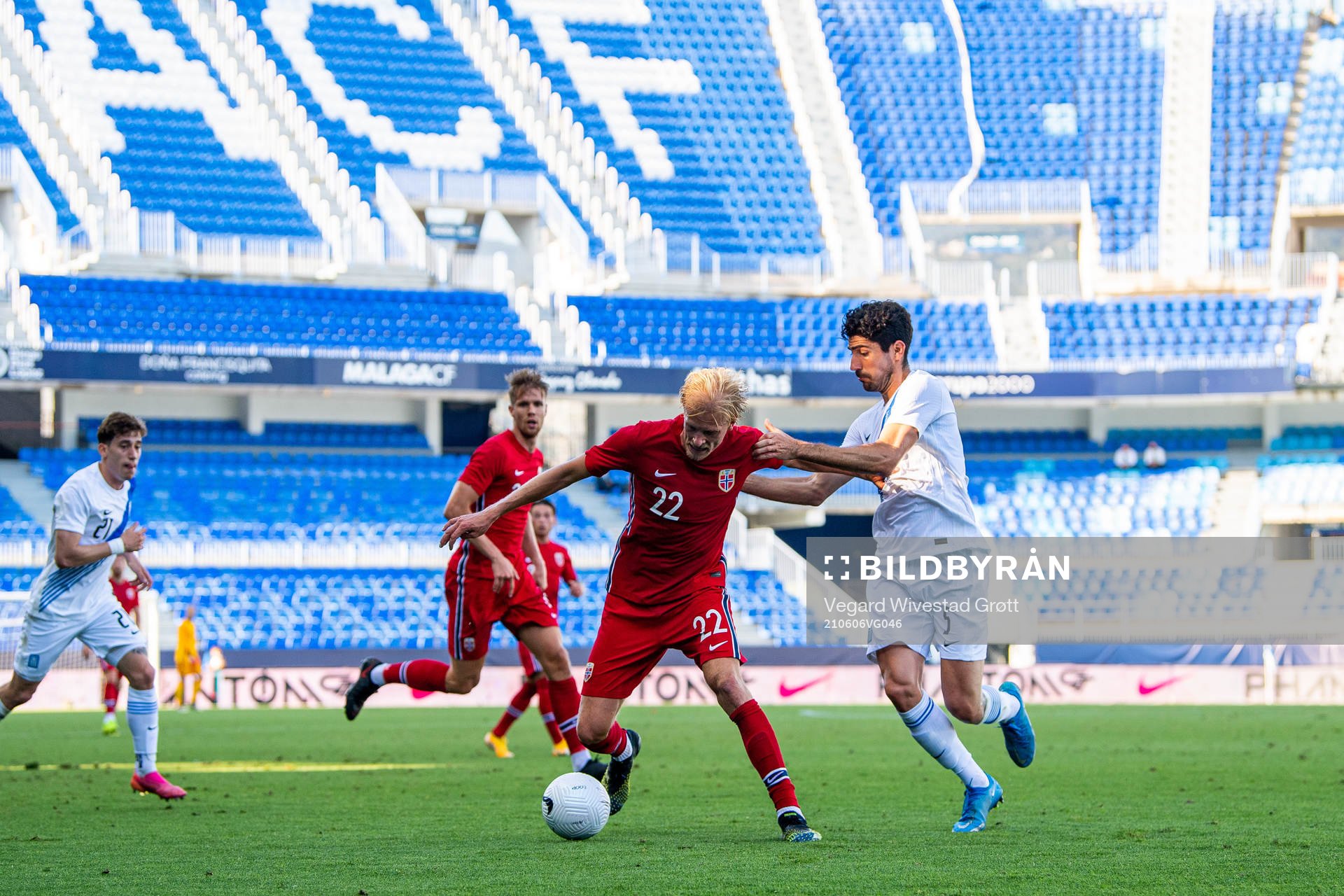 Morten Thorsby of Norway and Andreas Bouchalakis of Greece