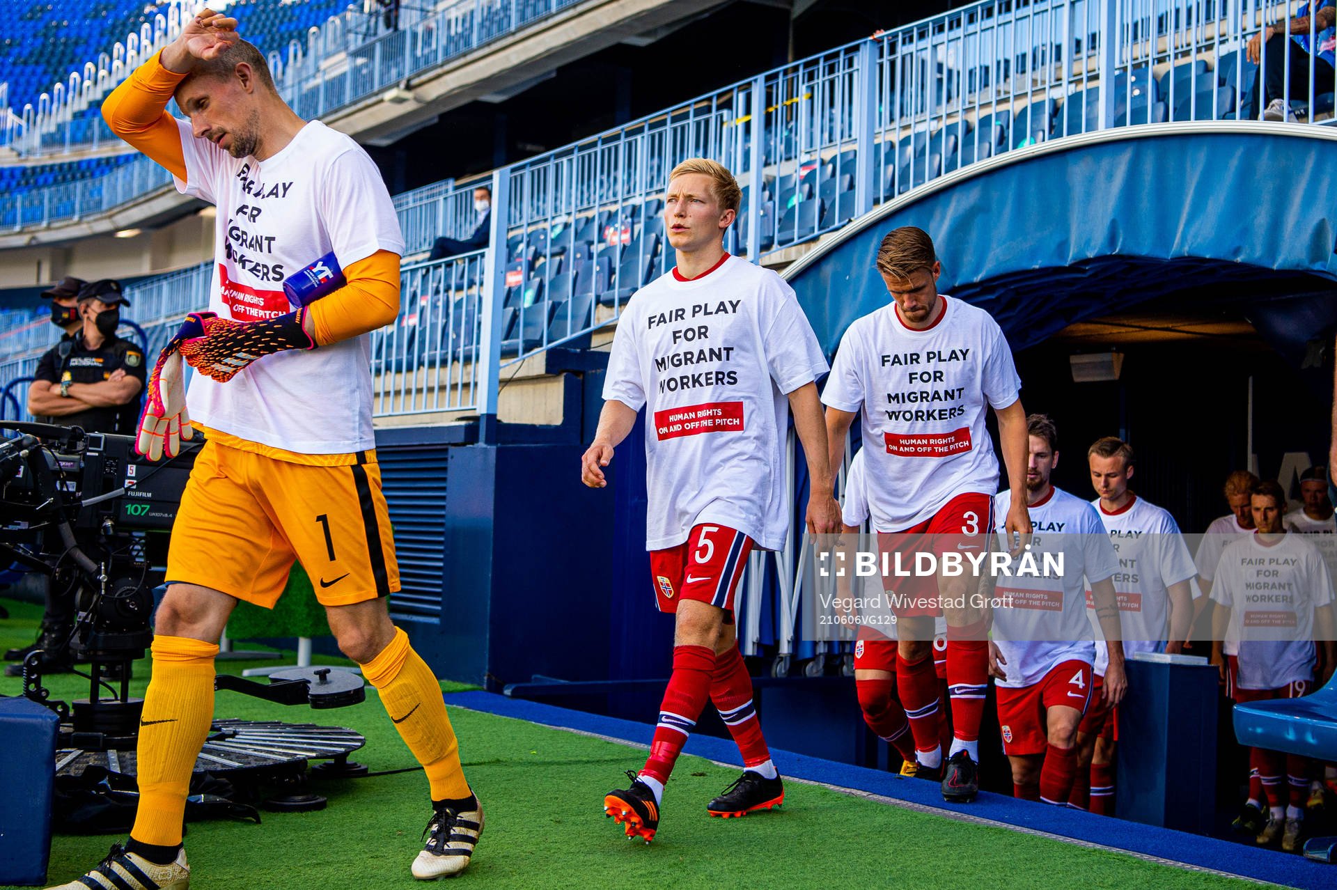 Birger Meling of Norway wearing a t-shirt with the message