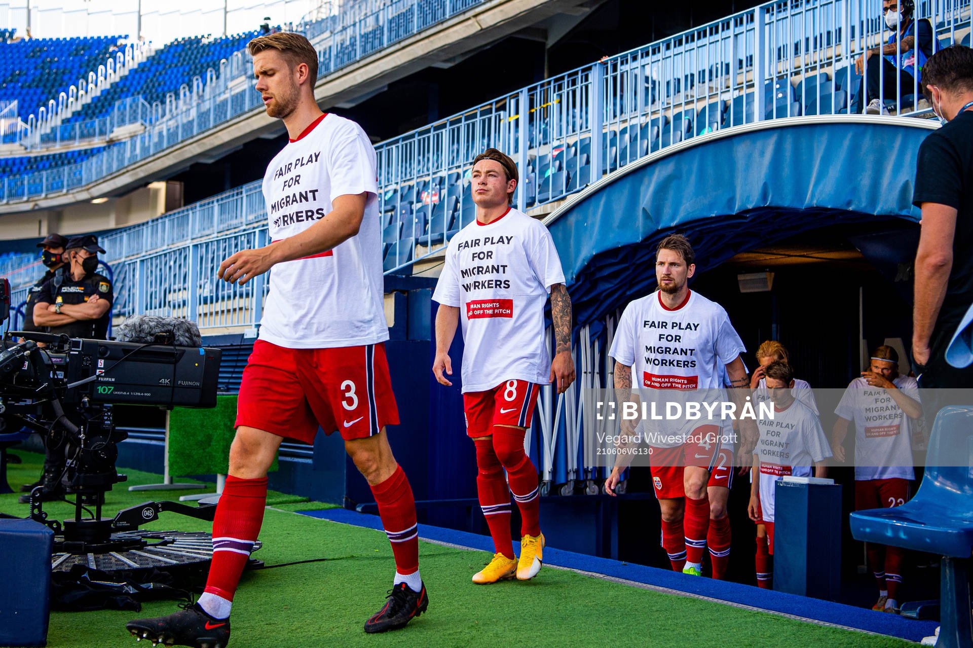 Kristoffer Ajer, Patrick Berg and Stefan Strandberg of