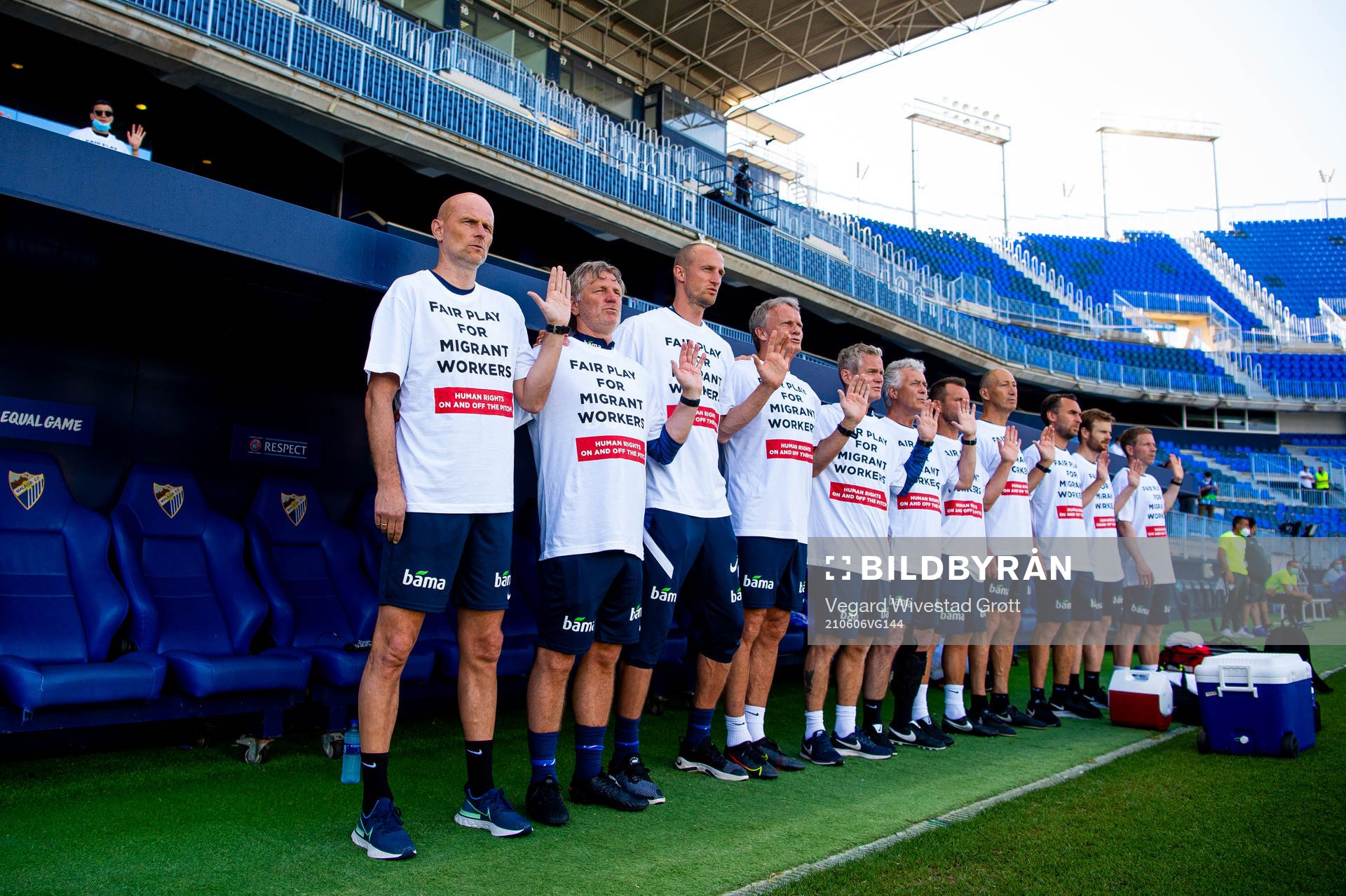 Ståle Solbakken, head coach of Norway, Kent Bergersen,