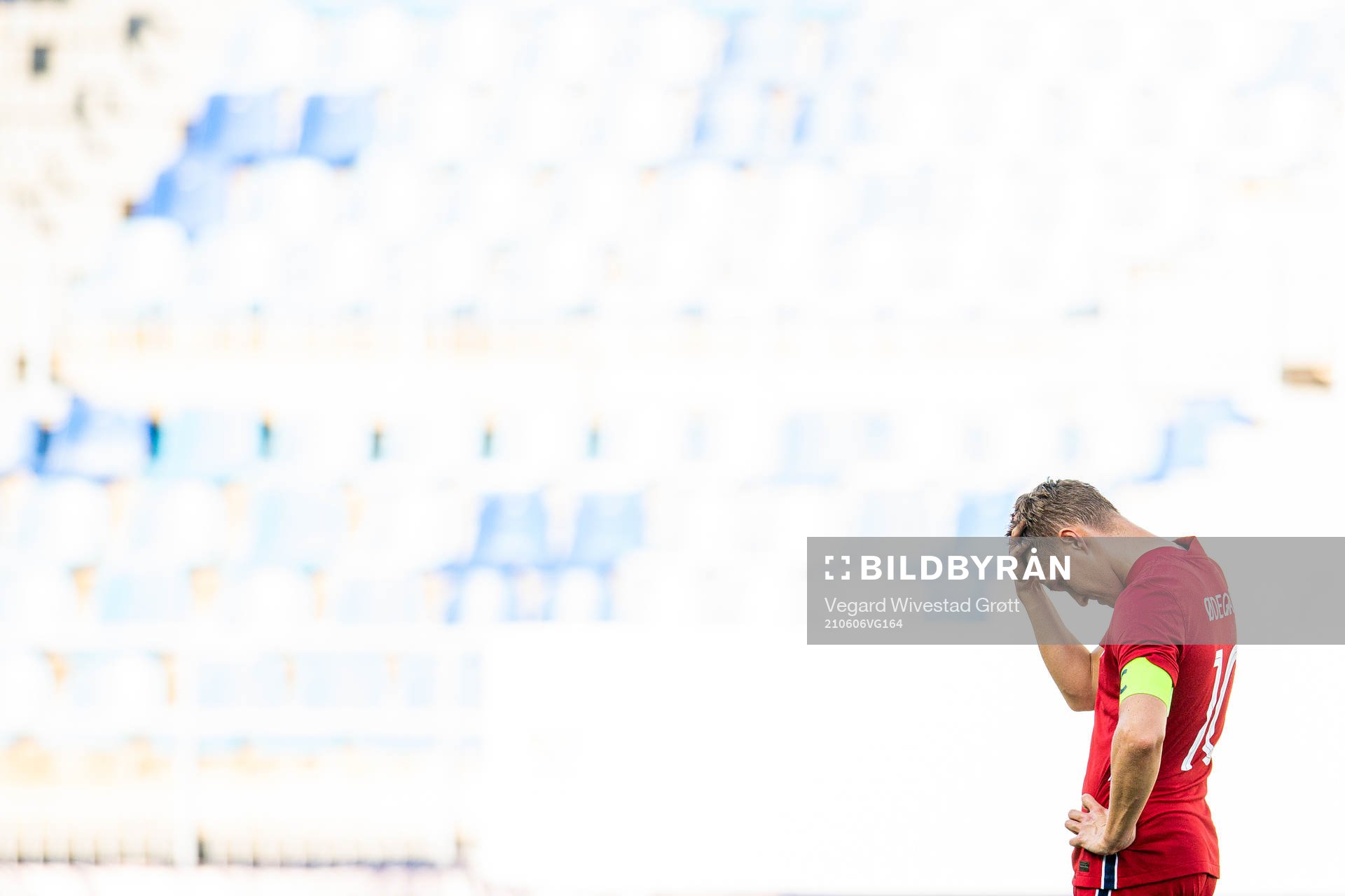 Martin Ødegaard of Norway looks dejected