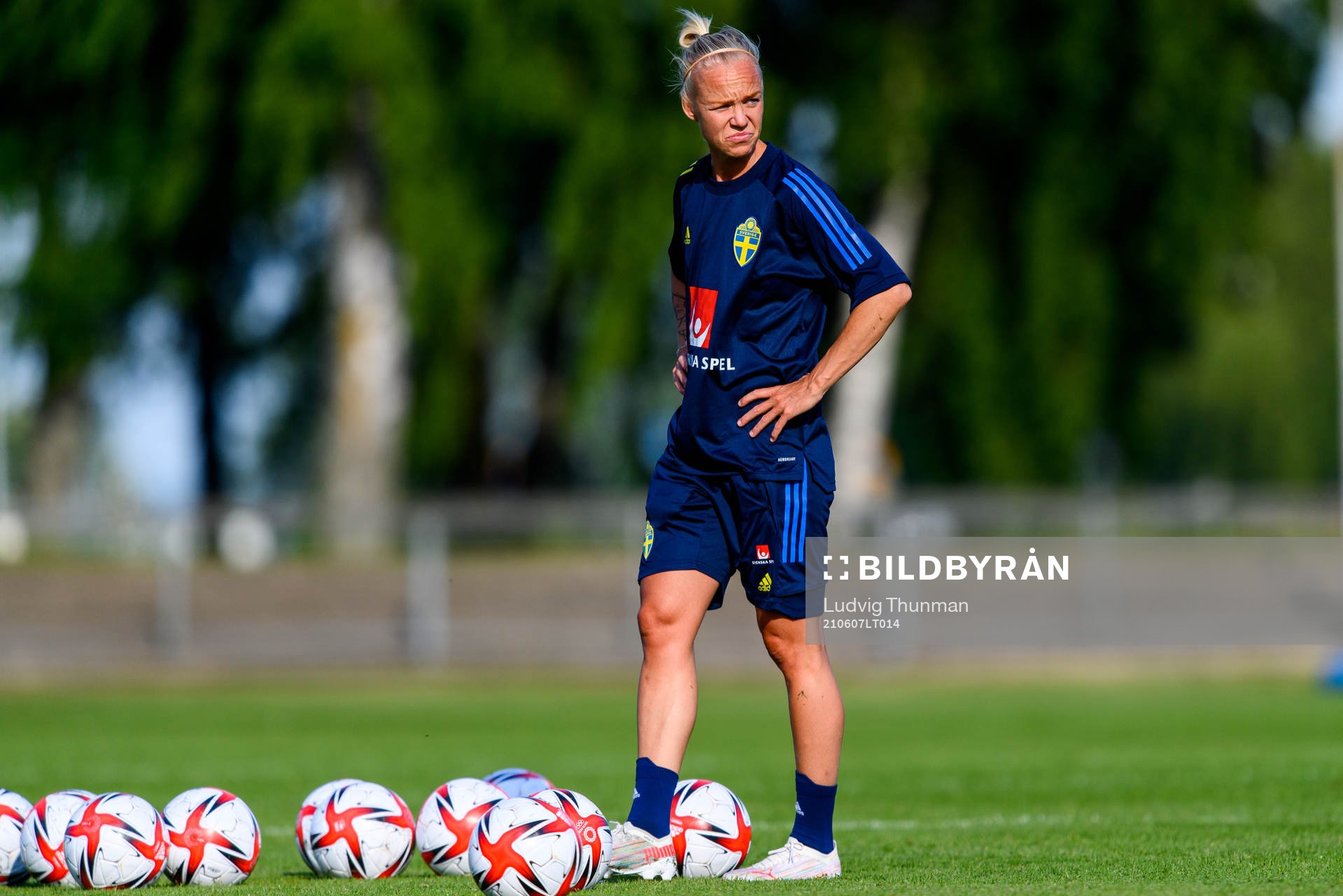 Caroline Seger of the Swedish women's national football team