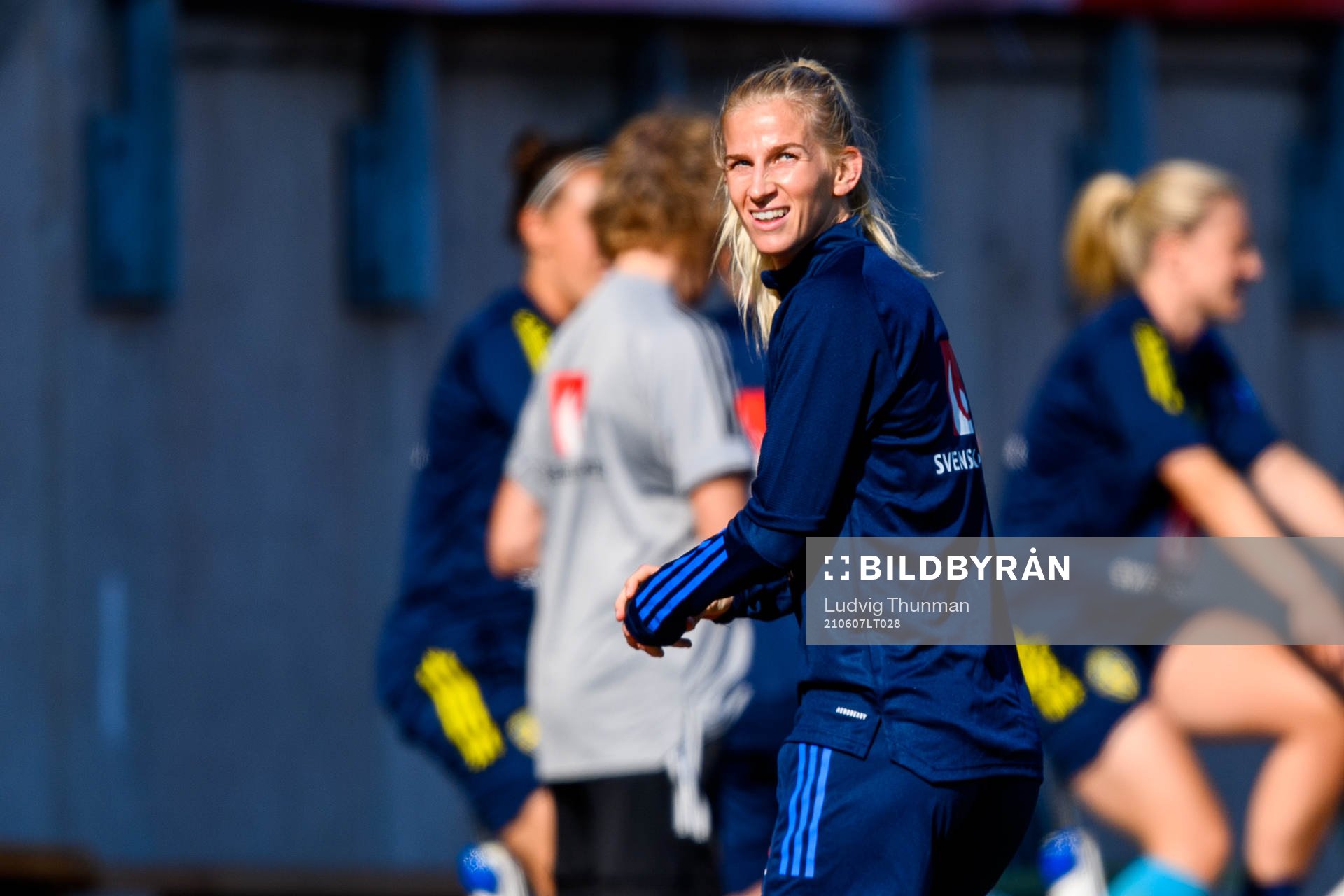 Sofia Jakobsson of the Swedish women's national football