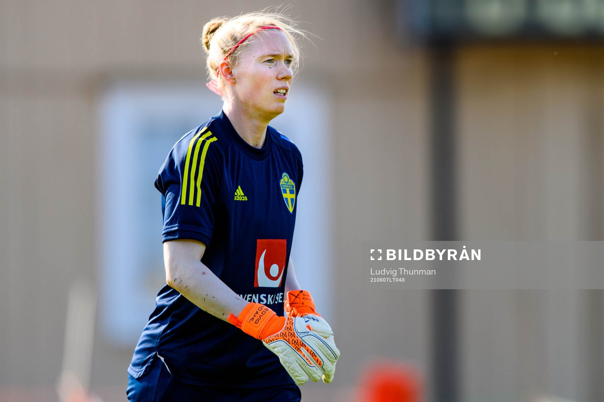 Goalkeeper Hedvig Lindahl of the Swedish women's national