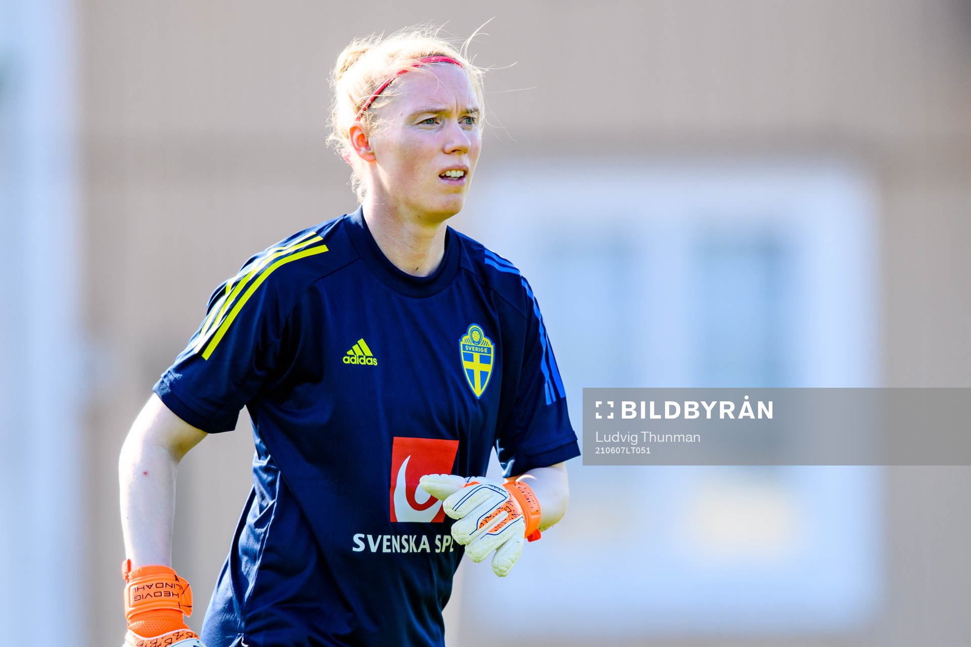 Goalkeeper Hedvig Lindahl of the Swedish women's national