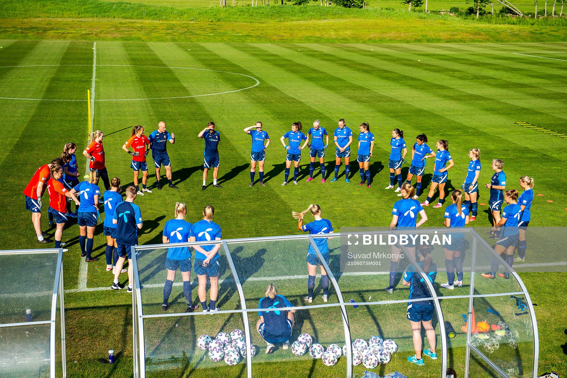 Players of the Norwegian women’s national football team