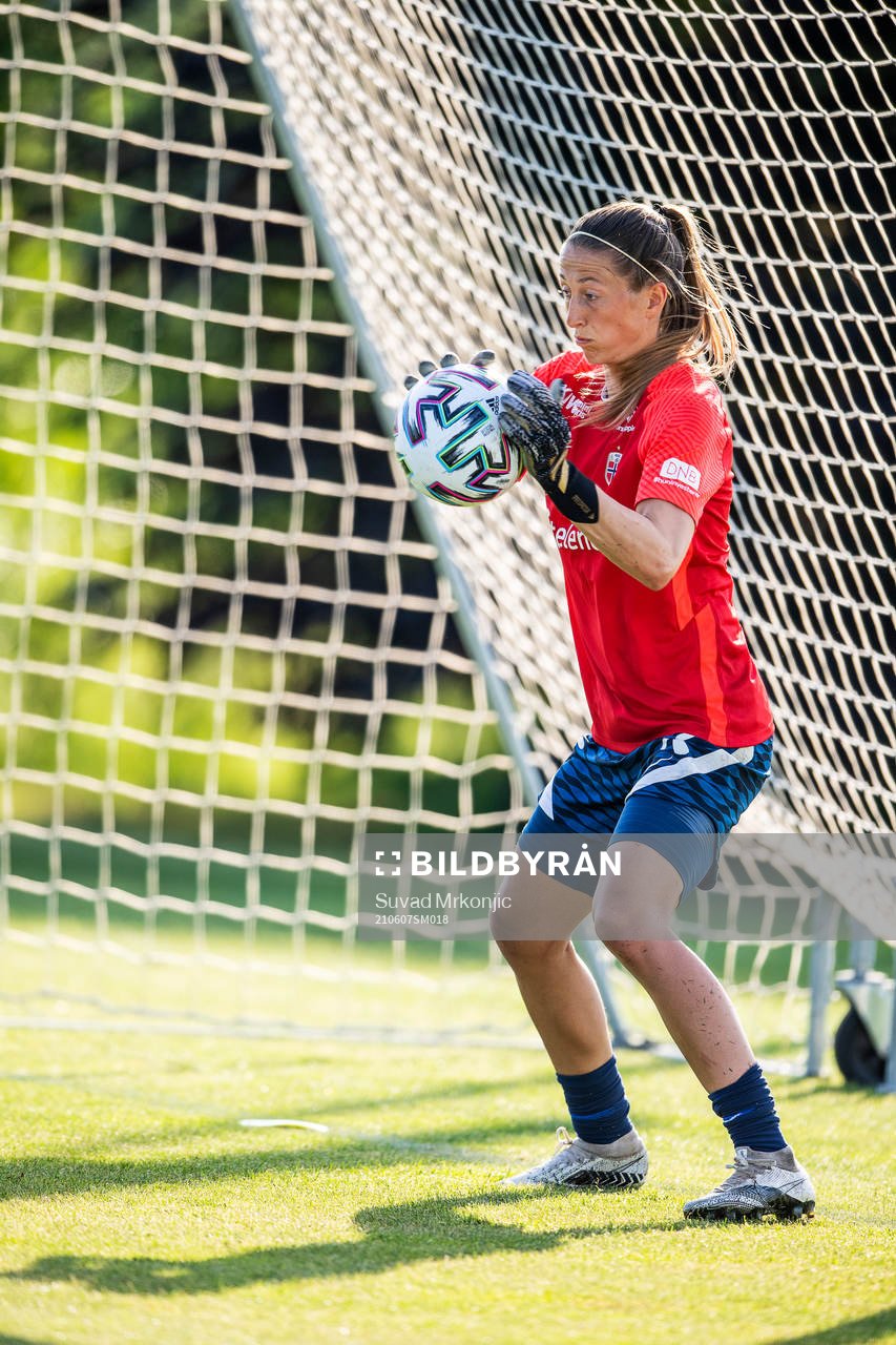 Goalkeeper Cecilie Fiskerstrand of the Norwegian women’s