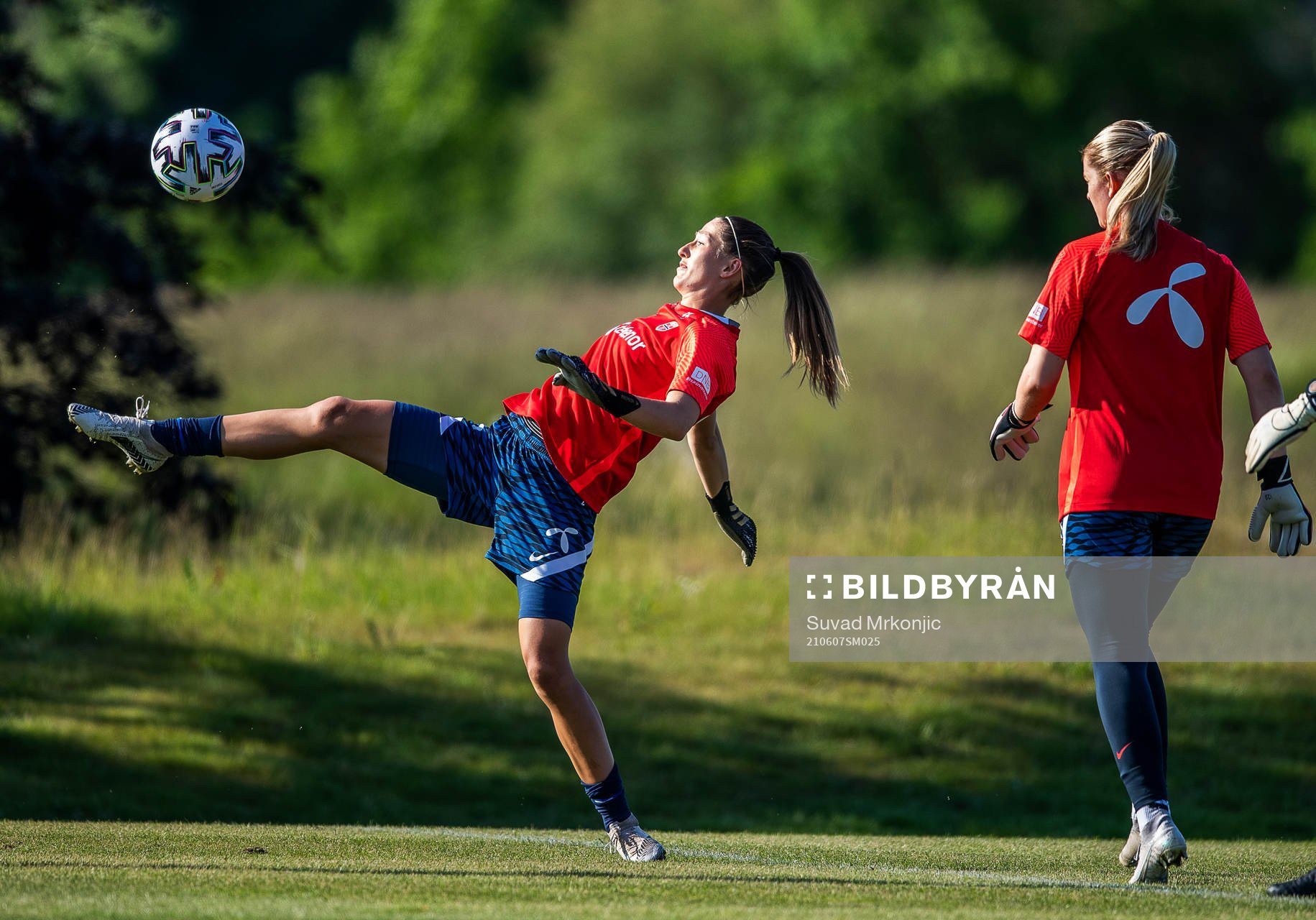 Goalkeeper Cecilie Hautsåker Fiskerstrand of the Norwegian