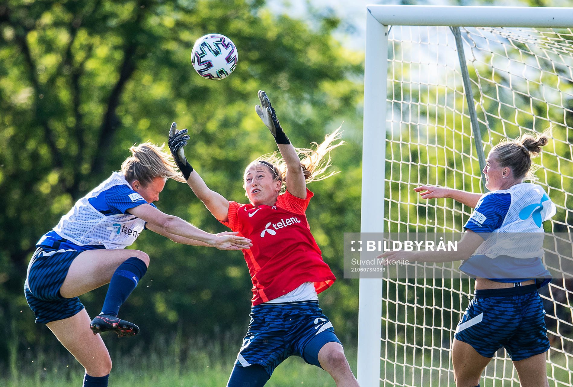 Goalkeeper Cecilie Hautsåker Fiskerstrand of the Norwegian